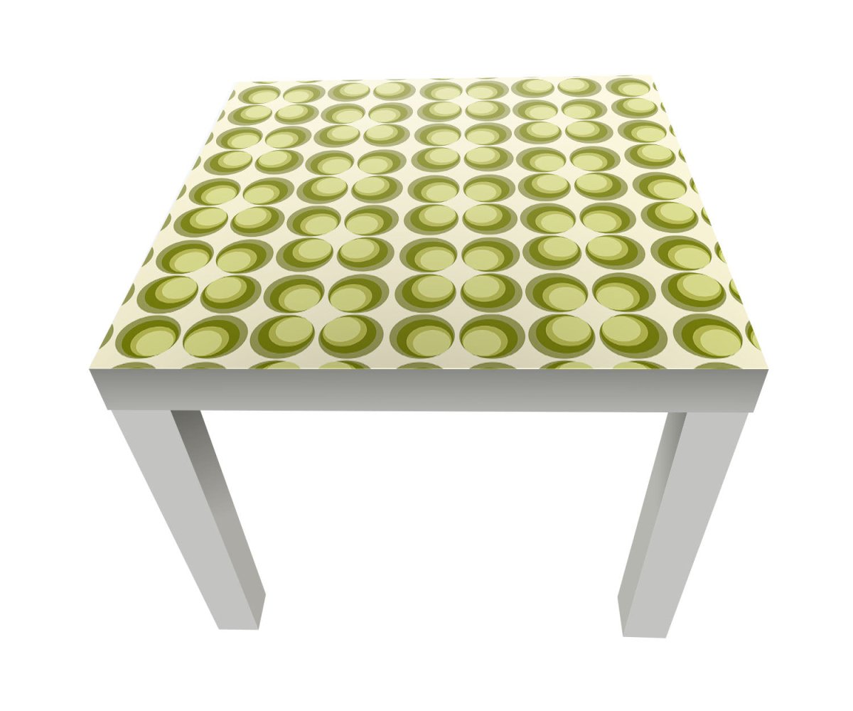 Beistelltisch Retrokreise Grün M0097 entdecken - Bild 1 Beistelltisch Retrokreise Grün M0097 entdecken - Bild 1