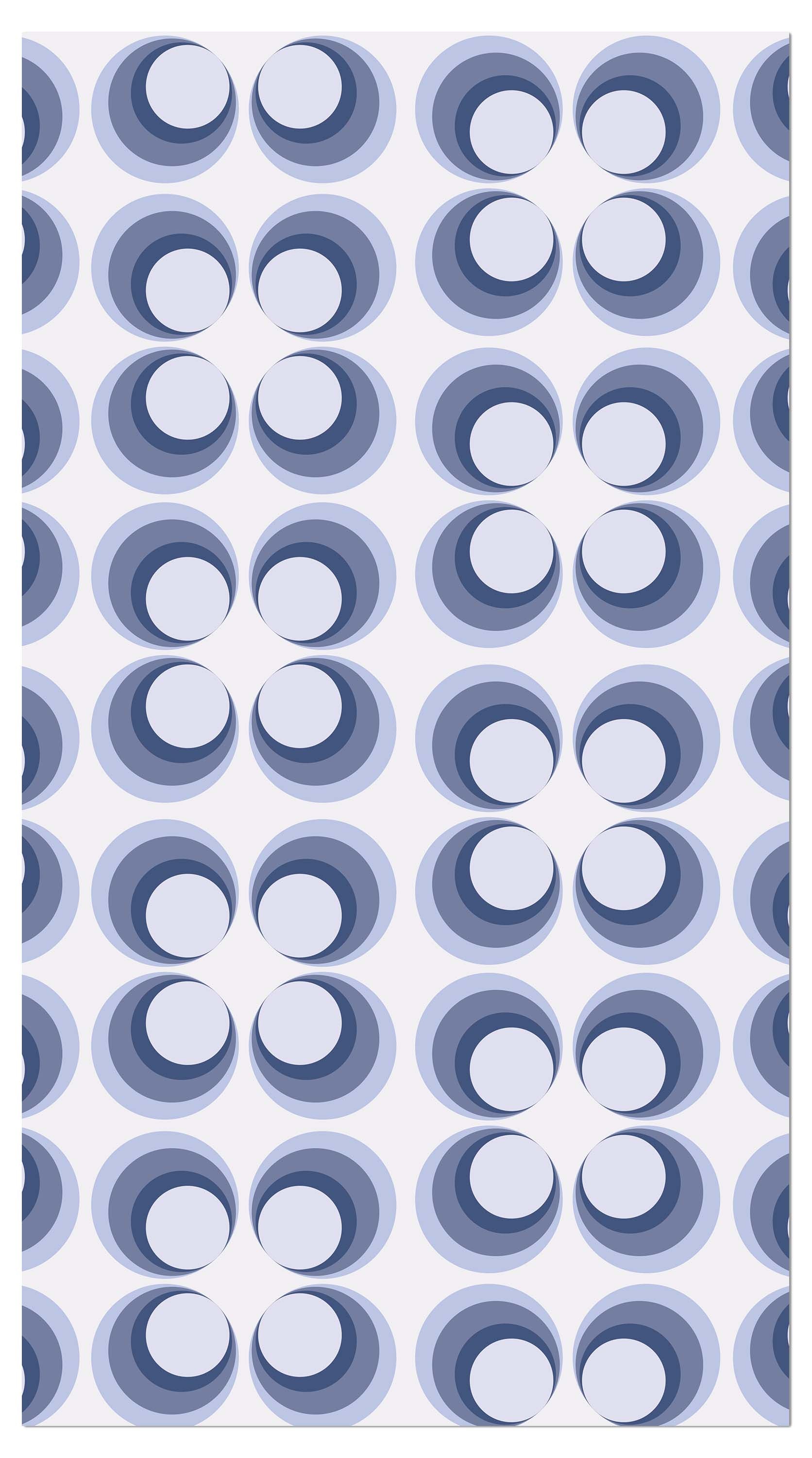 Garderobe Retrokreise Blau Muster M0099 entdecken - Bild 4 Garderobe Retrokreise Blau Muster M0099 entdecken - Bild 4