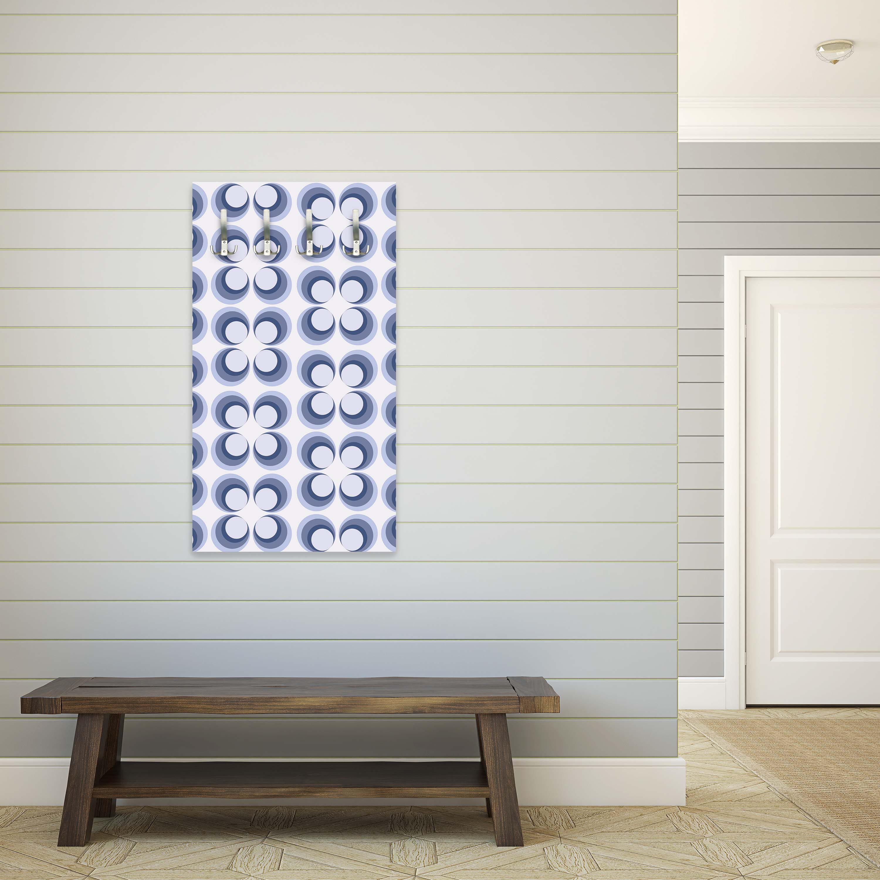 Garderobe Retrokreise Blau Muster M0099 entdecken - Bild 5 Garderobe Retrokreise Blau Muster M0099 entdecken - Bild 5