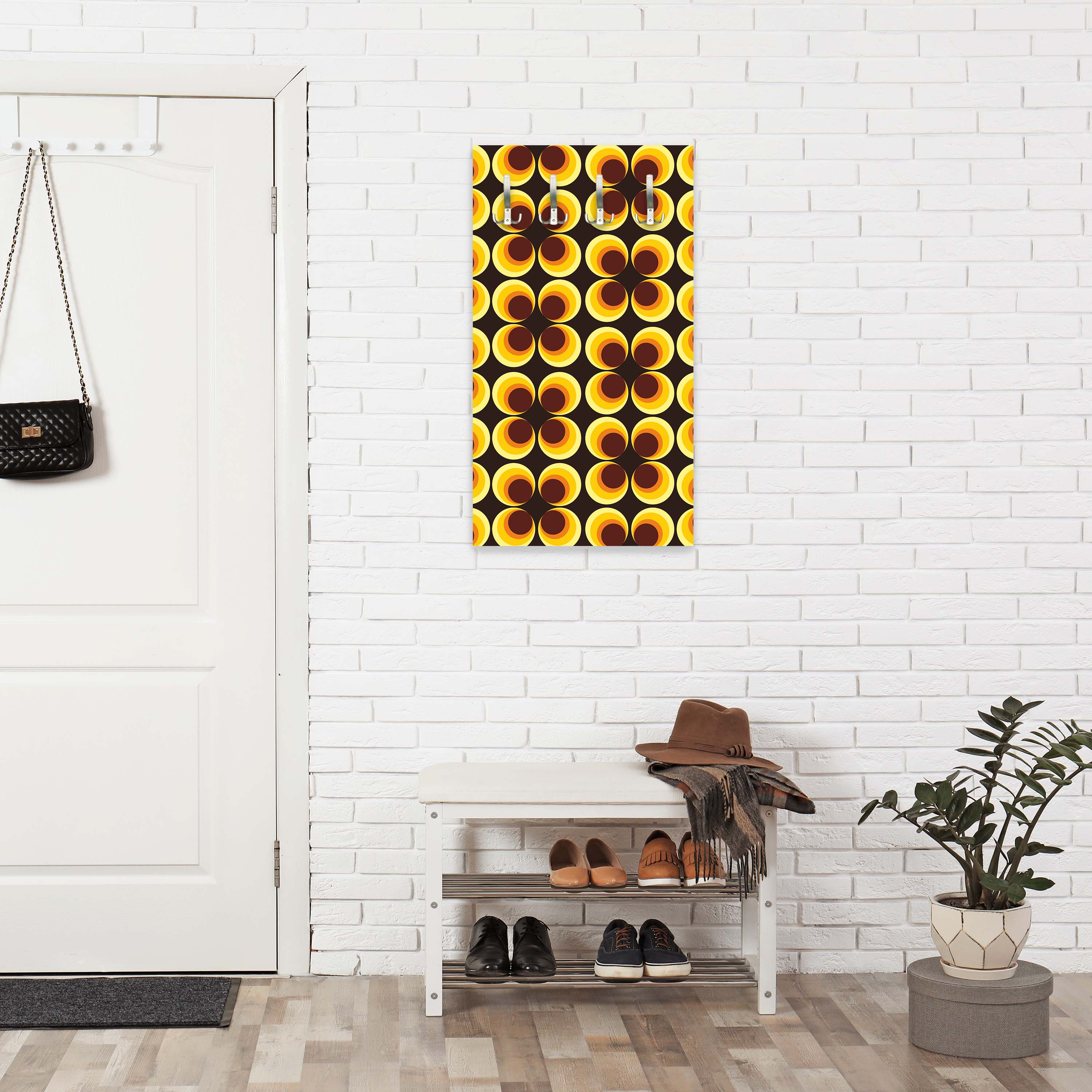 Garderobe Retrokreise Braun Muster M0100 entdecken - Bild 6 Garderobe Retrokreise Braun Muster M0100 entdecken - Bild 6