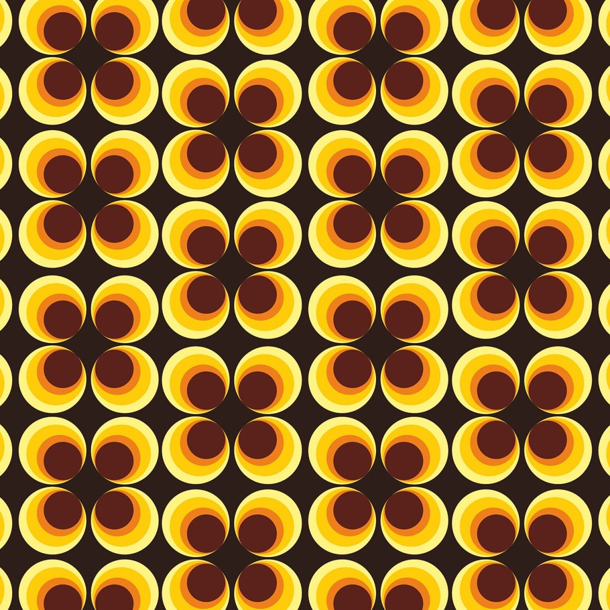 Beistelltisch Retrokreise Braun Muster M0100 entdecken - Bild 2 Beistelltisch Retrokreise Braun Muster M0100 entdecken - Bild 2