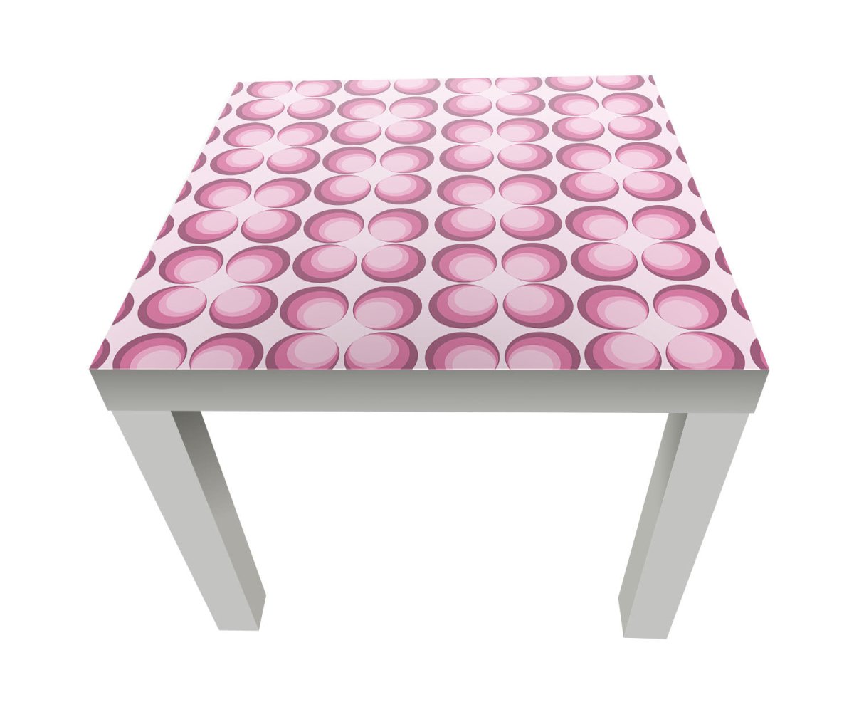 Beistelltisch Retrokreise Rosa Muster M0101 entdecken - Bild 1 Beistelltisch Retrokreise Rosa Muster M0101 entdecken - Bild 1