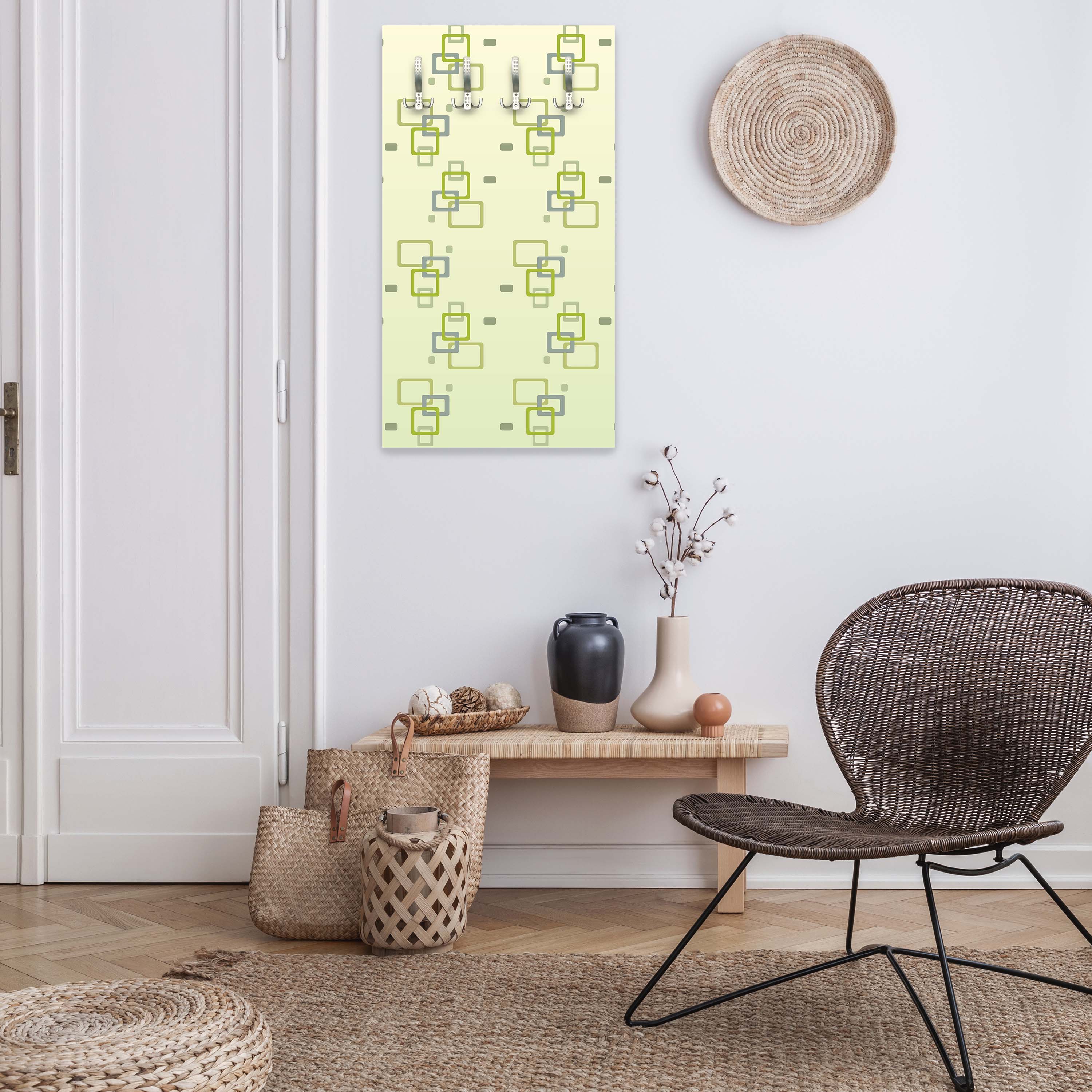 Garderobe Retrokästchen Grün Muster M0102 entdecken - Bild 3 Garderobe Retrokästchen Grün Muster M0102 entdecken - Bild 3