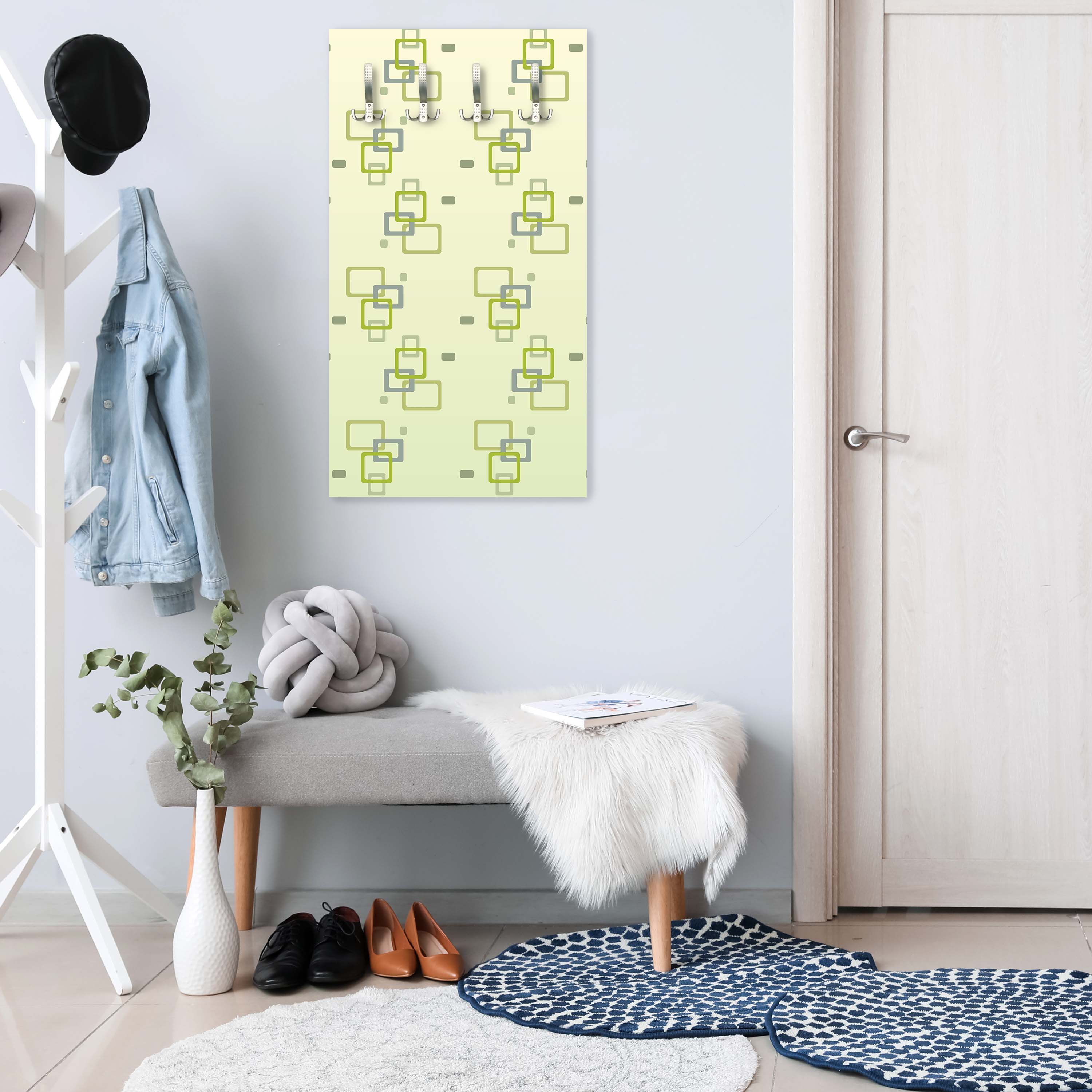 Garderobe Retrokästchen Grün Muster M0102 entdecken - Bild 6 Garderobe Retrokästchen Grün Muster M0102 entdecken - Bild 6