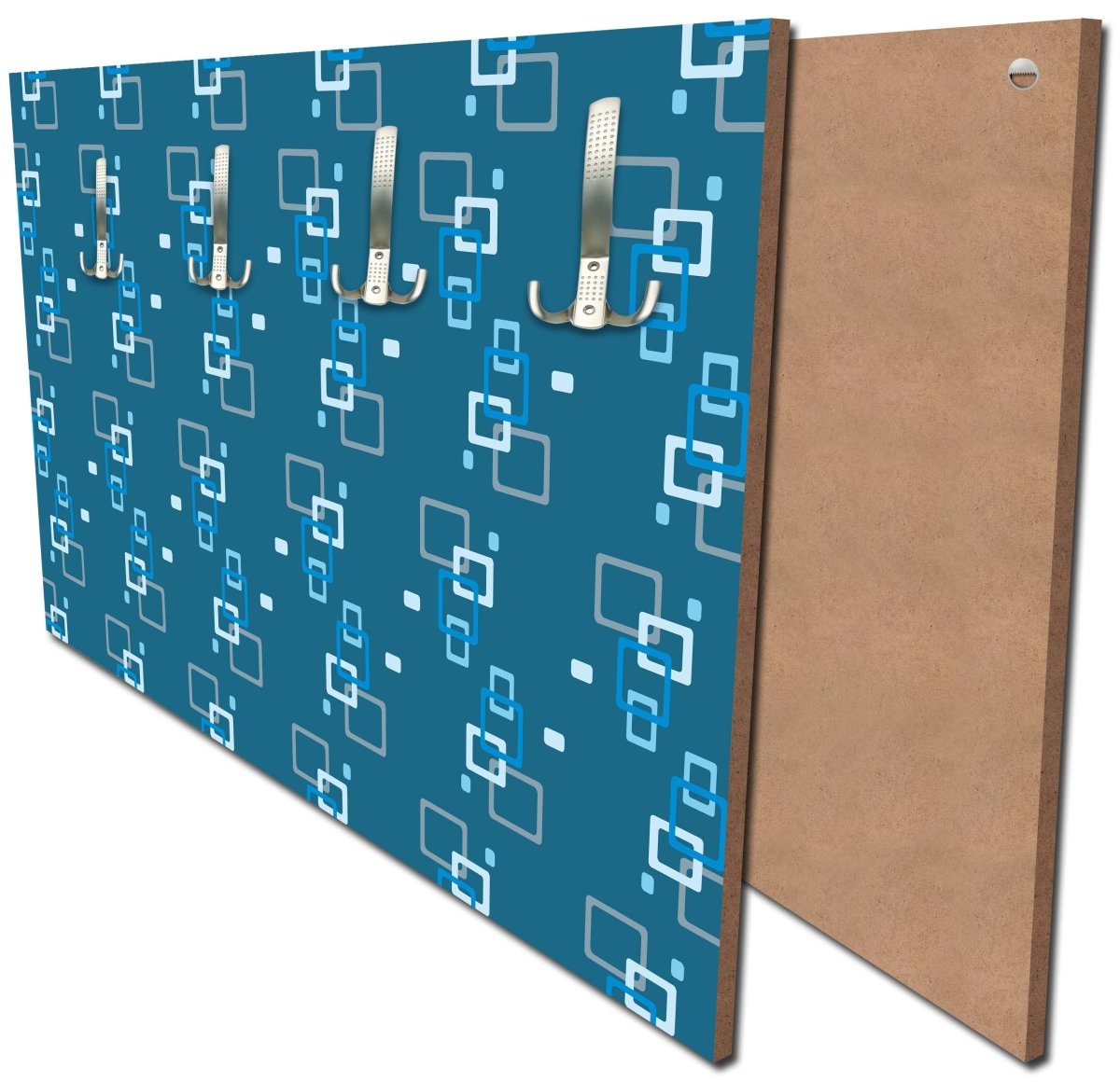 Garderobe Retrokästchen dunkelblau Muster M0104 Garderobe Retrokästchen dunkelblau Muster M0104