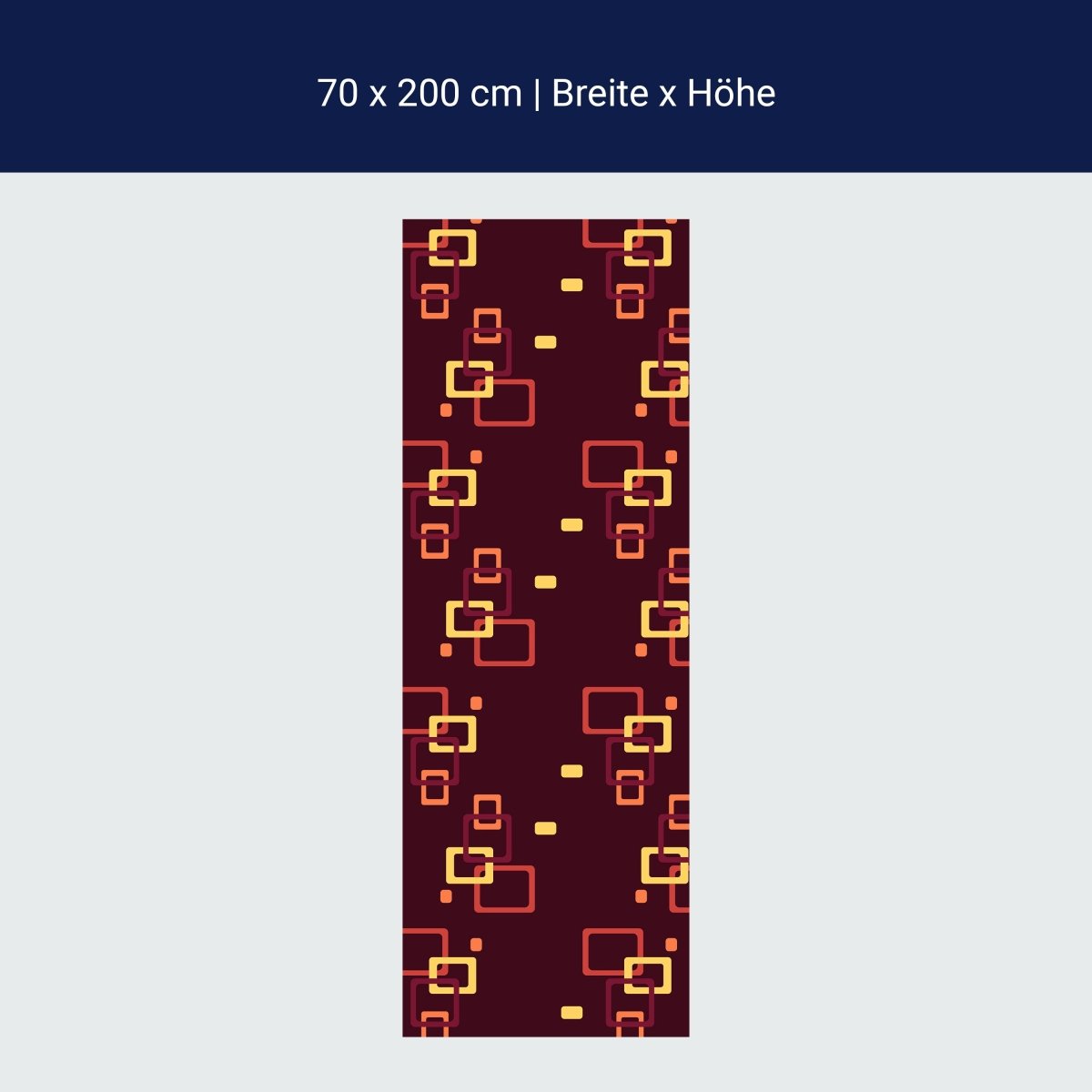 Duschwand Retrokästchen Dunkelrot Muster M0105 Duschwand Retrokästchen Dunkelrot Muster M0105