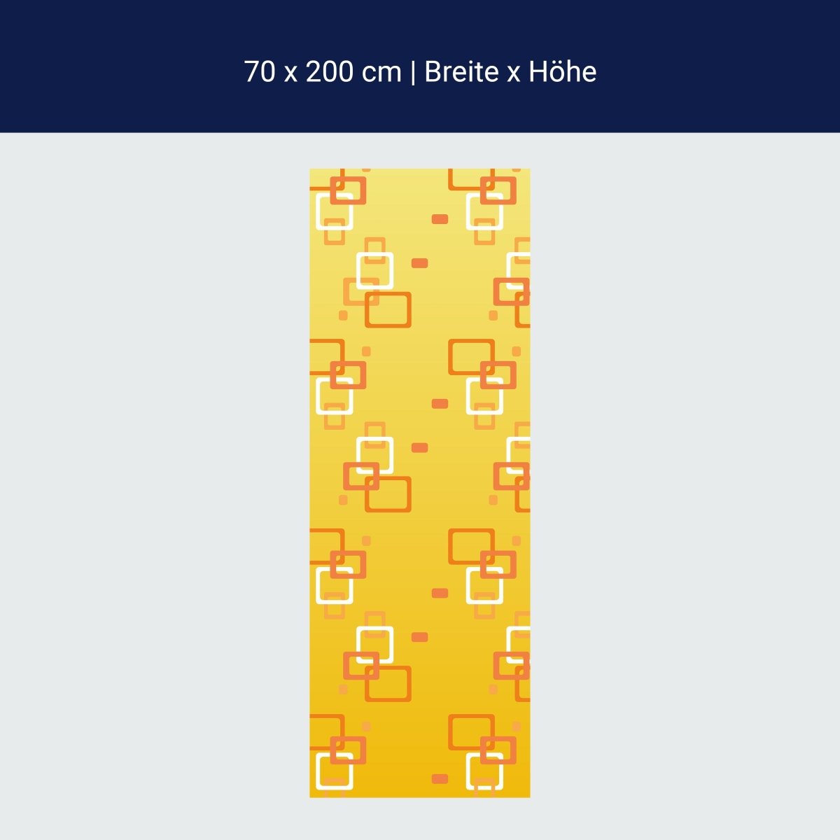 Duschwand Retrokästchen Gelb Muster M0106 Duschwand Retrokästchen Gelb Muster M0106