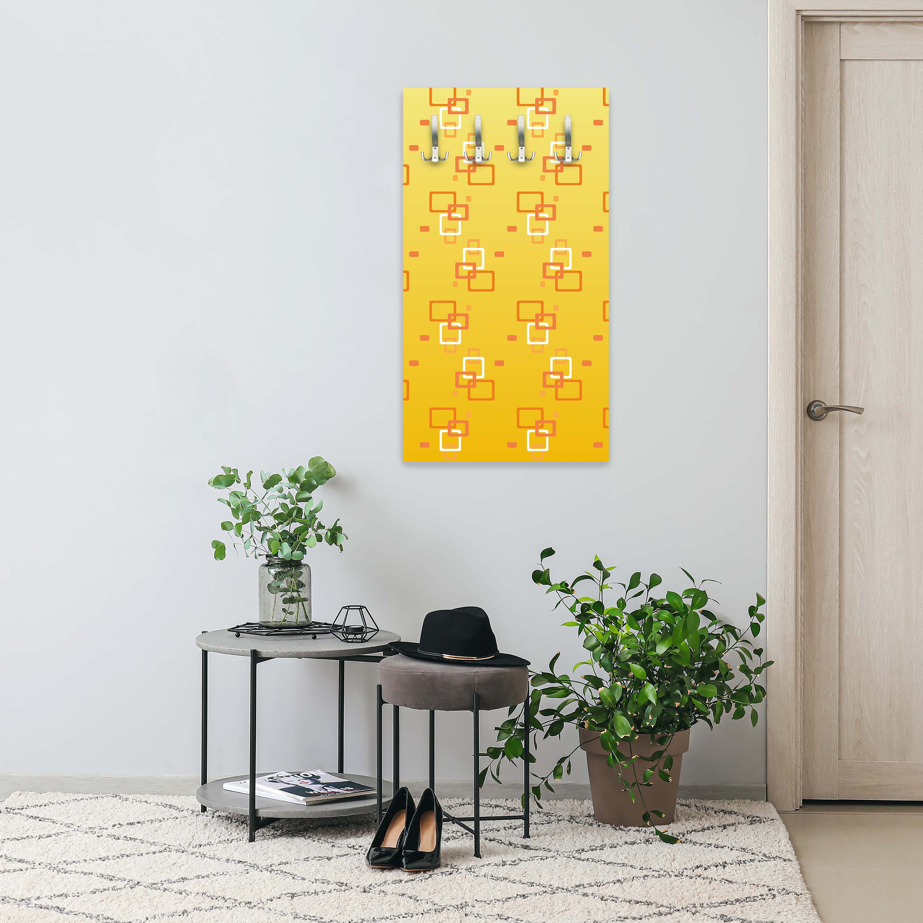 Garderobe Retrokästchen Gelb Muster M0106 entdecken - Bild 5 Garderobe Retrokästchen Gelb Muster M0106 entdecken - Bild 5