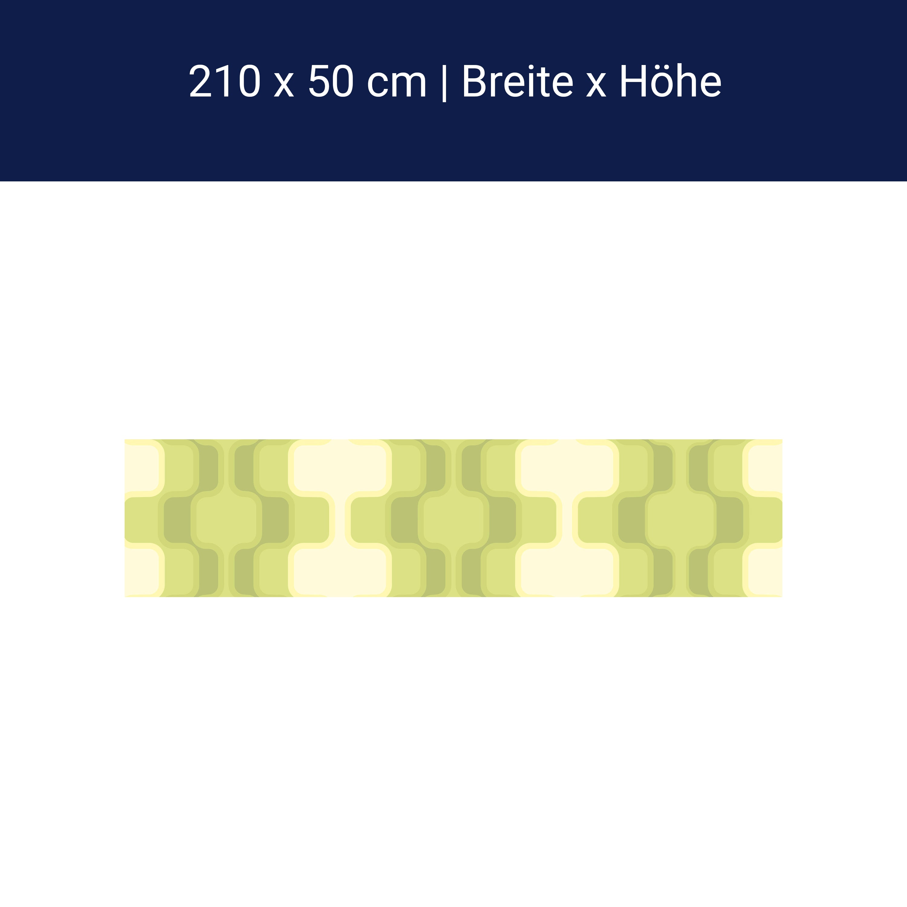 Küchenrückwand Retromuster Grün Muster M0108 Küchenrückwand Retromuster Grün Muster M0108