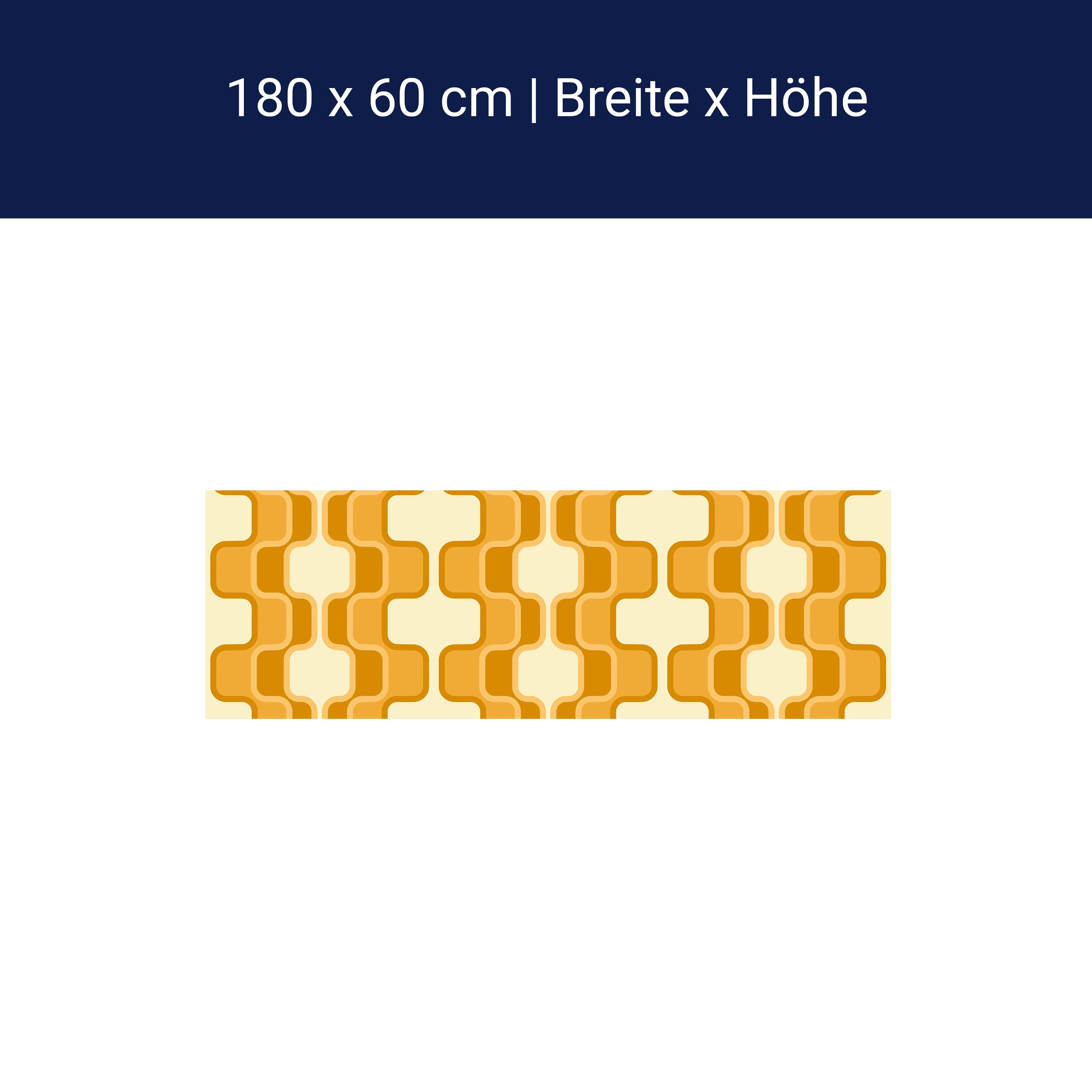 Küchenrückwand Retromuster Sonnengelb Muster M0114 Küchenrückwand Retromuster Sonnengelb Muster M0114