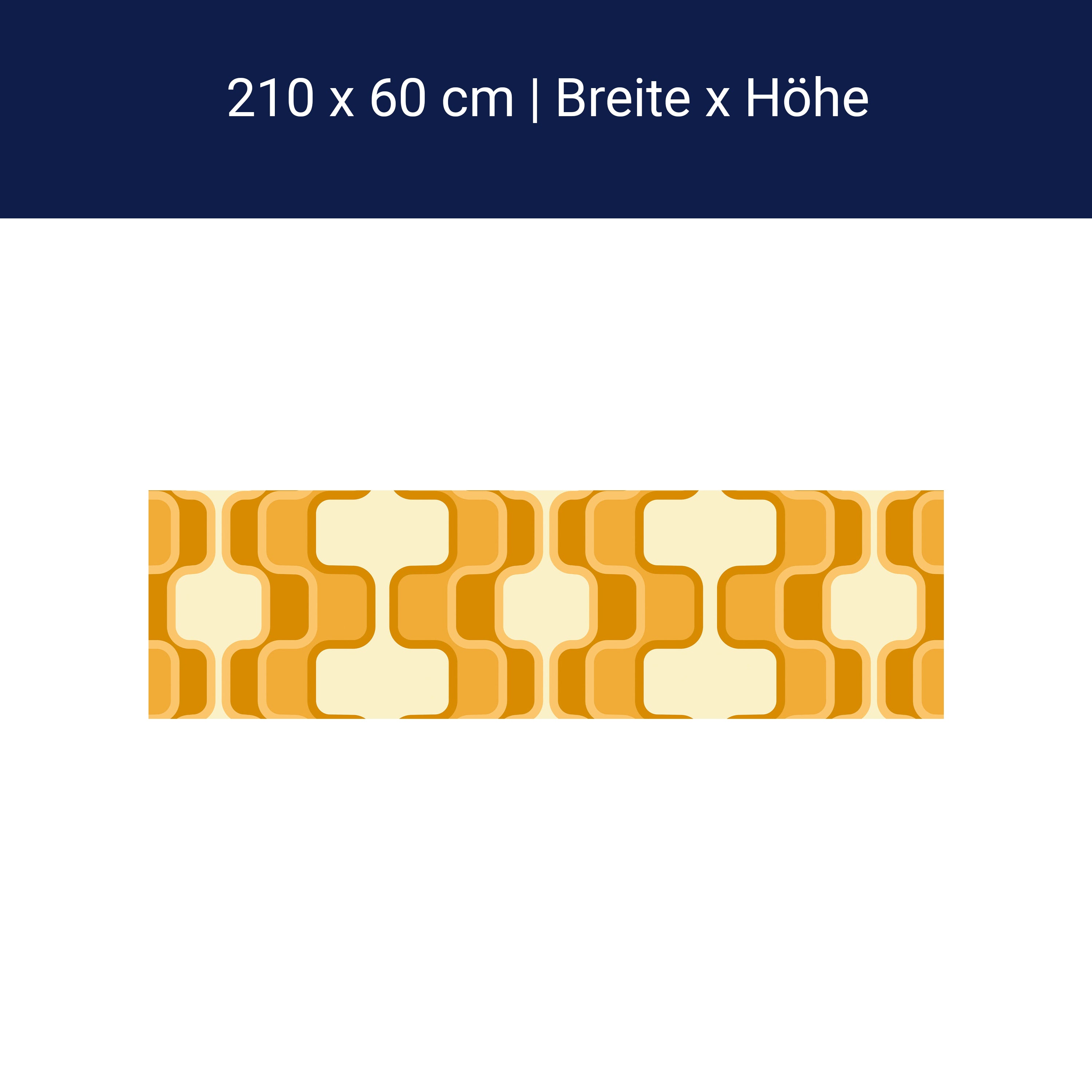 Küchenrückwand Retromuster Sonnengelb Muster M0114 Küchenrückwand Retromuster Sonnengelb Muster M0114