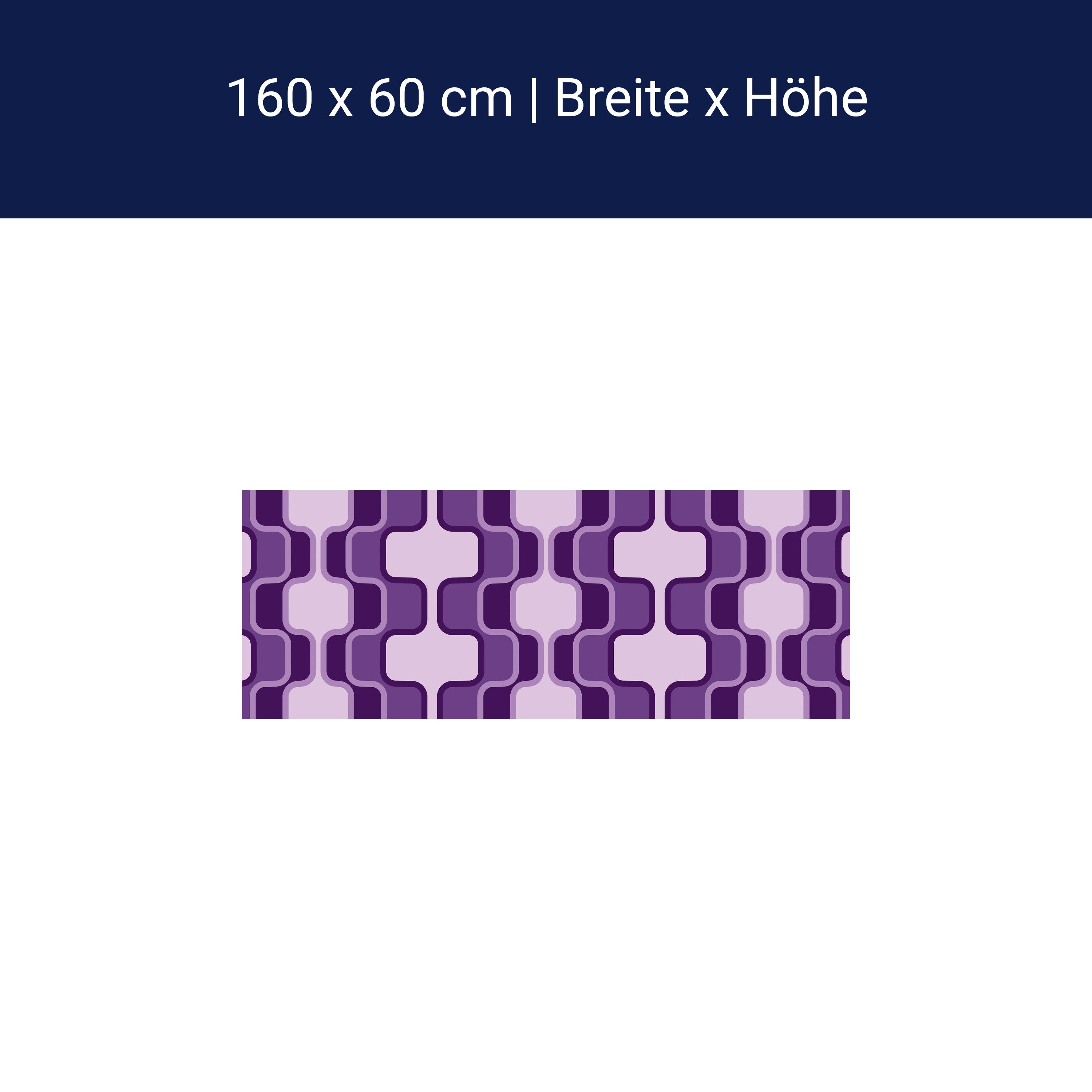Küchenrückwand Retromuster Violett Muster M0115 Küchenrückwand Retromuster Violett Muster M0115
