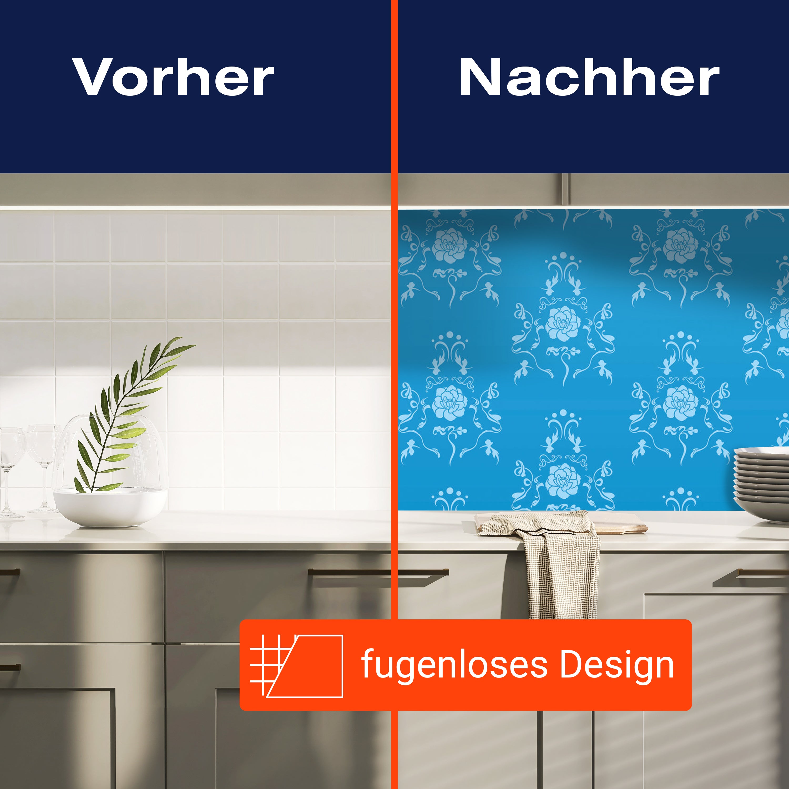 Küchenrückwand Barock Blau Muster M0116 entdecken - Bild 9 Küchenrückwand Barock Blau Muster M0116 entdecken - Bild 9