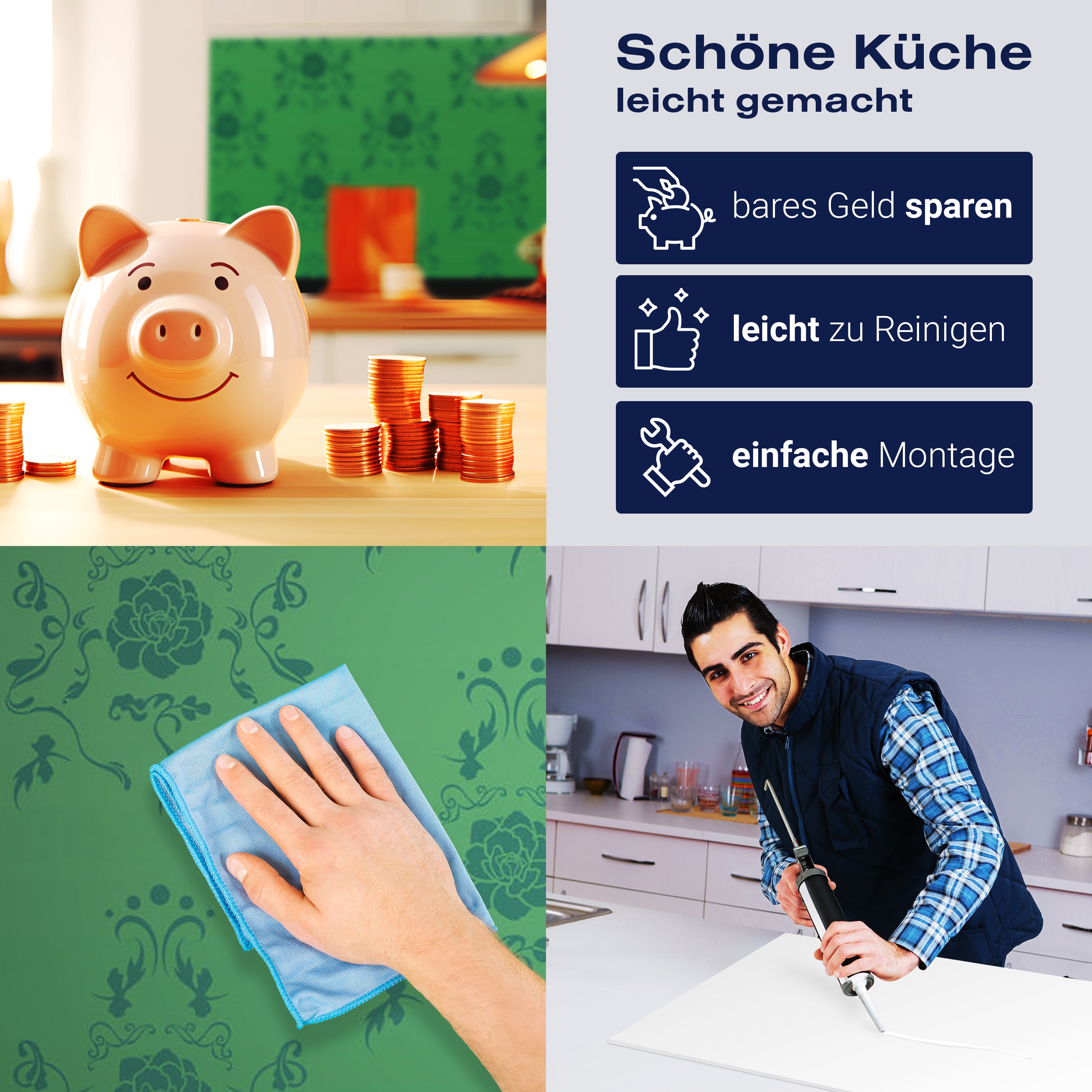 Küchenrückwand Barock Grün Muster M0117 entdecken - Bild 7 Küchenrückwand Barock Grün Muster M0117 entdecken - Bild 7