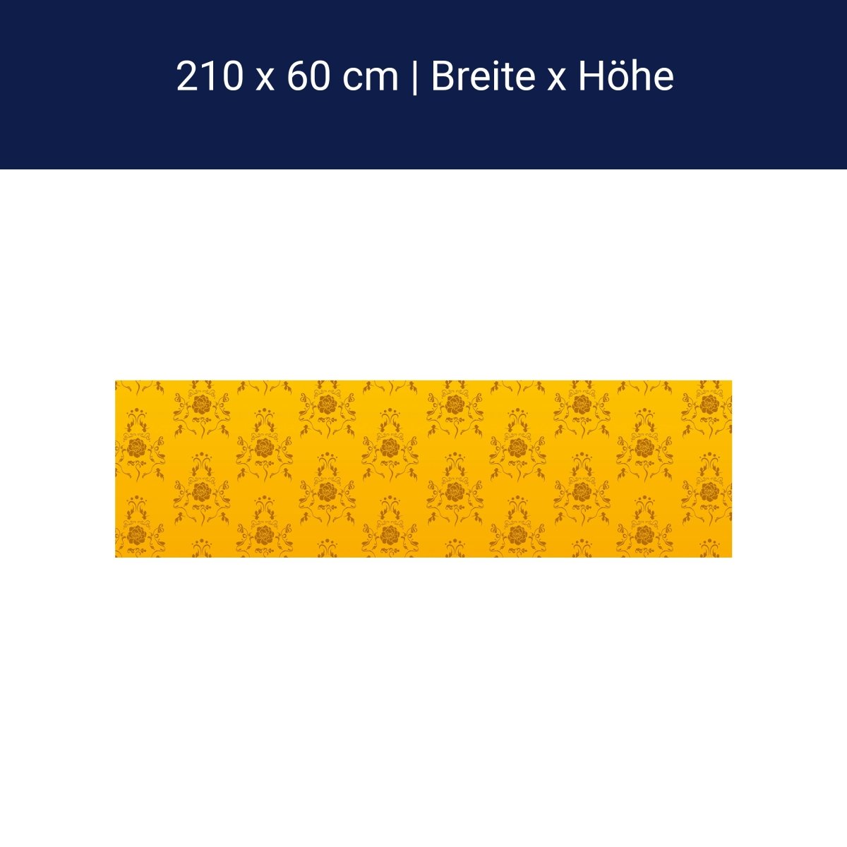 Küchenrückwand Barock Gelb Muster M0118 Küchenrückwand Barock Gelb Muster M0118