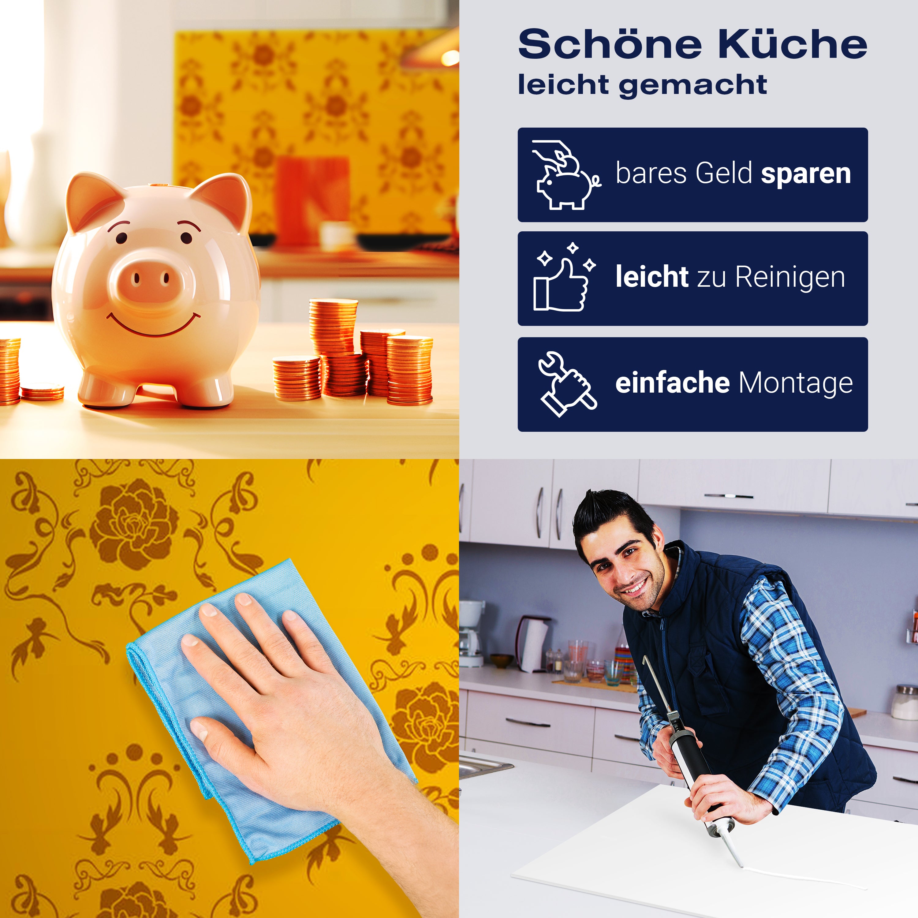 Küchenrückwand Barock Gelb Muster M0118 entdecken - Bild 7 Küchenrückwand Barock Gelb Muster M0118 entdecken - Bild 7