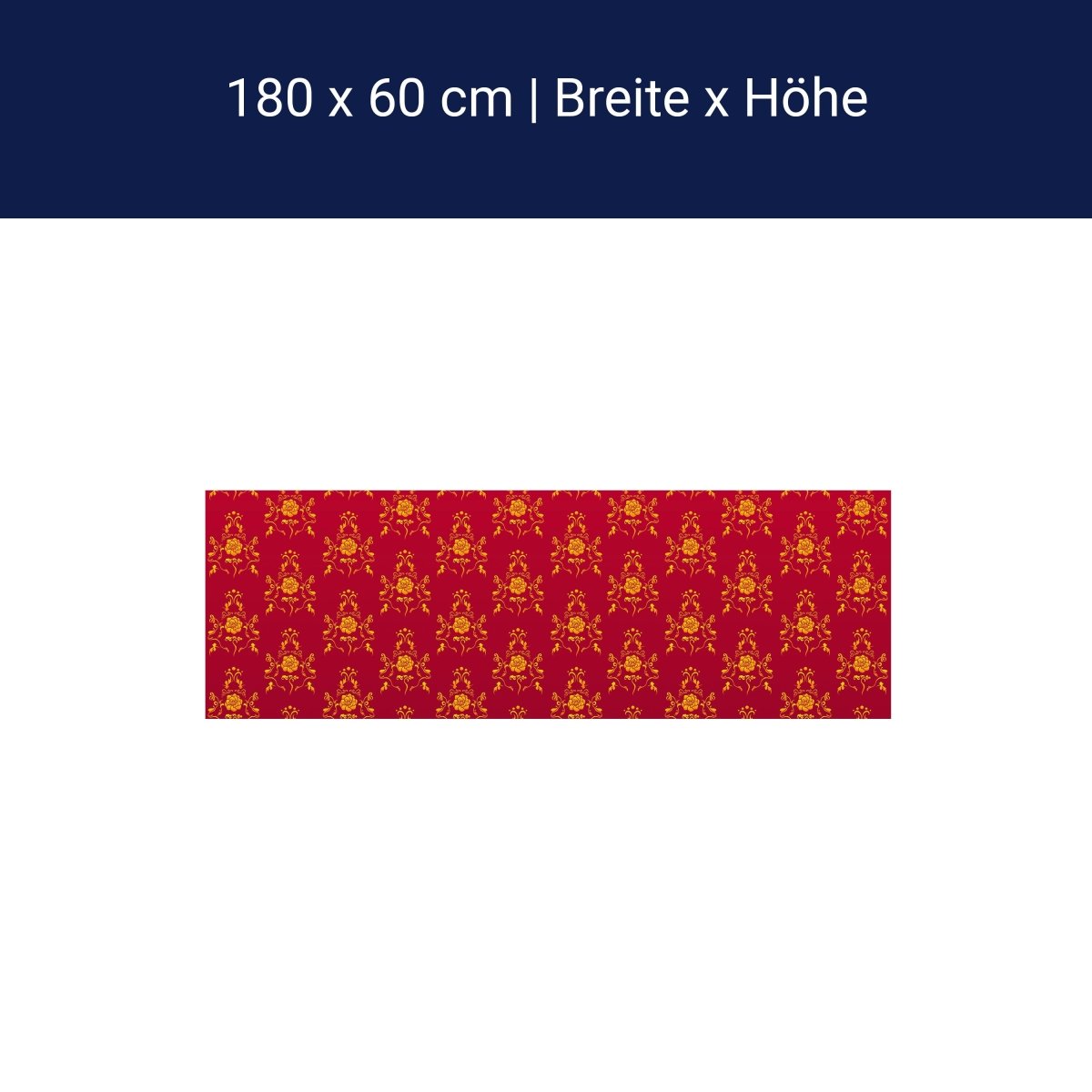 Küchenrückwand Barock Rot Muster M0119 Küchenrückwand Barock Rot Muster M0119