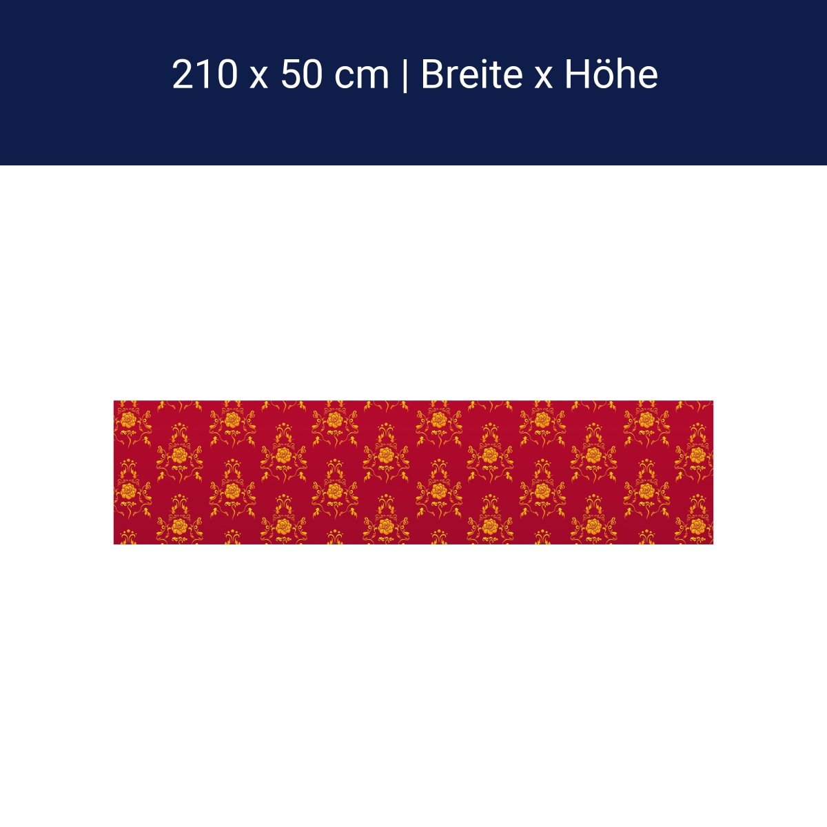 Küchenrückwand Barock Rot Muster M0119 Küchenrückwand Barock Rot Muster M0119