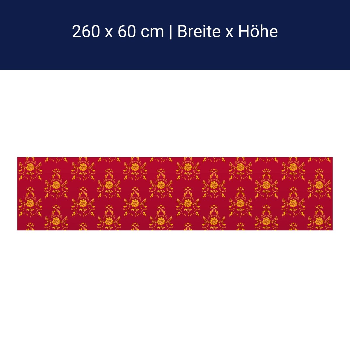 Küchenrückwand Barock Rot Muster M0119 Küchenrückwand Barock Rot Muster M0119