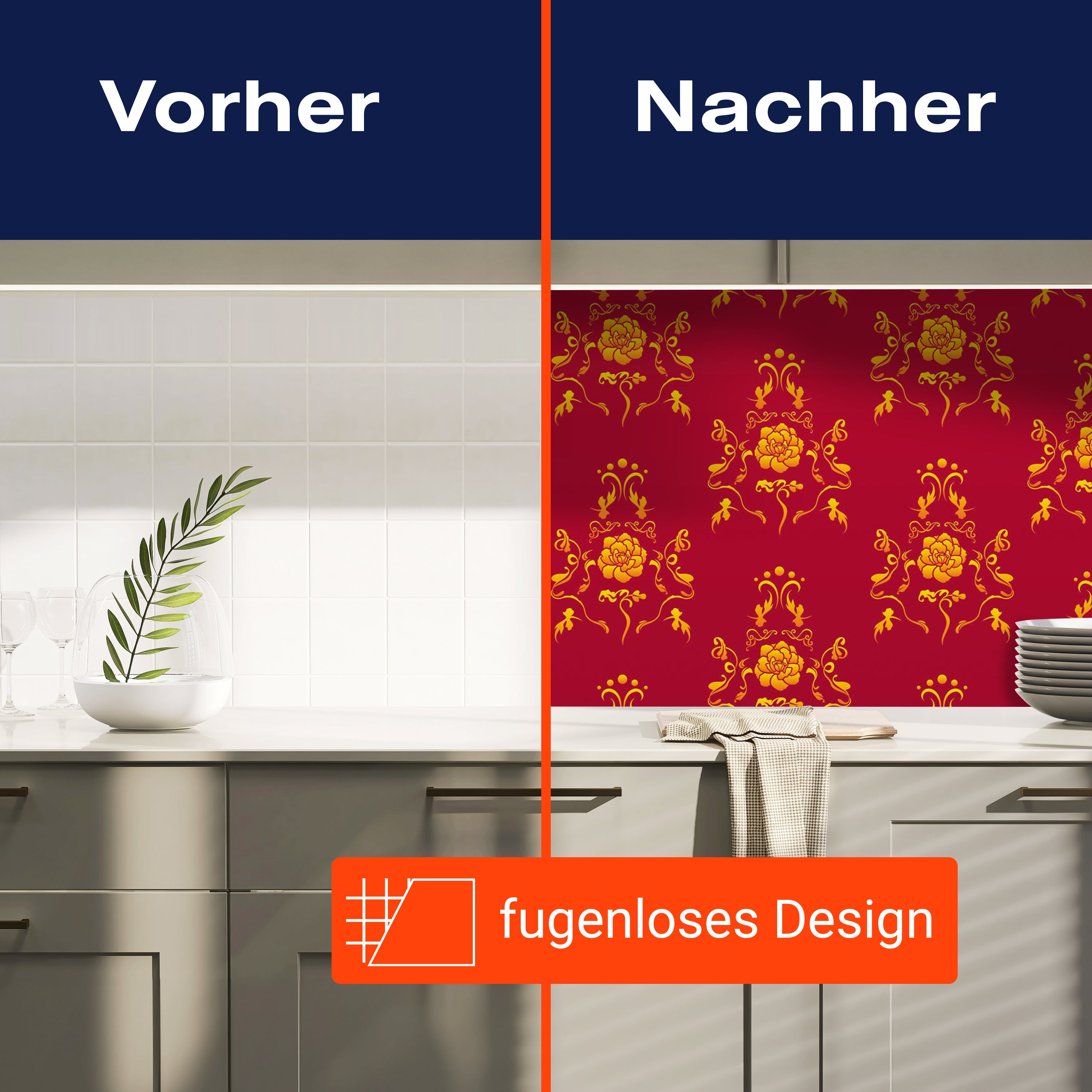 Küchenrückwand Barock Rot Muster M0119 entdecken - Bild 9 Küchenrückwand Barock Rot Muster M0119 entdecken - Bild 9