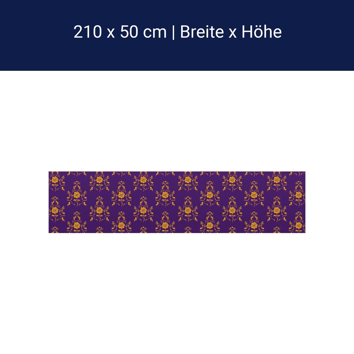 Küchenrückwand Barock Lila Muster M0120 Küchenrückwand Barock Lila Muster M0120