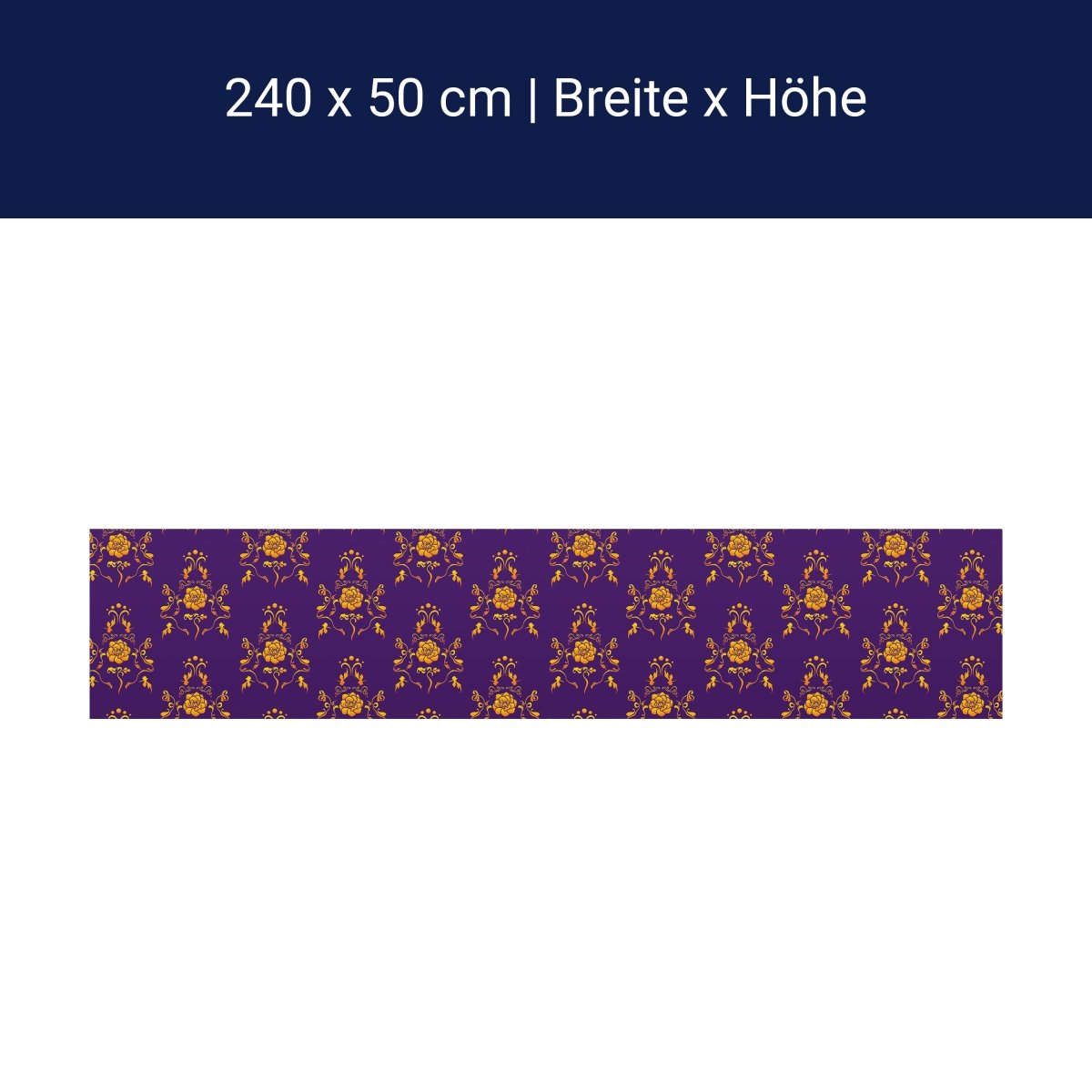 Küchenrückwand Barock Lila Muster M0120 Küchenrückwand Barock Lila Muster M0120