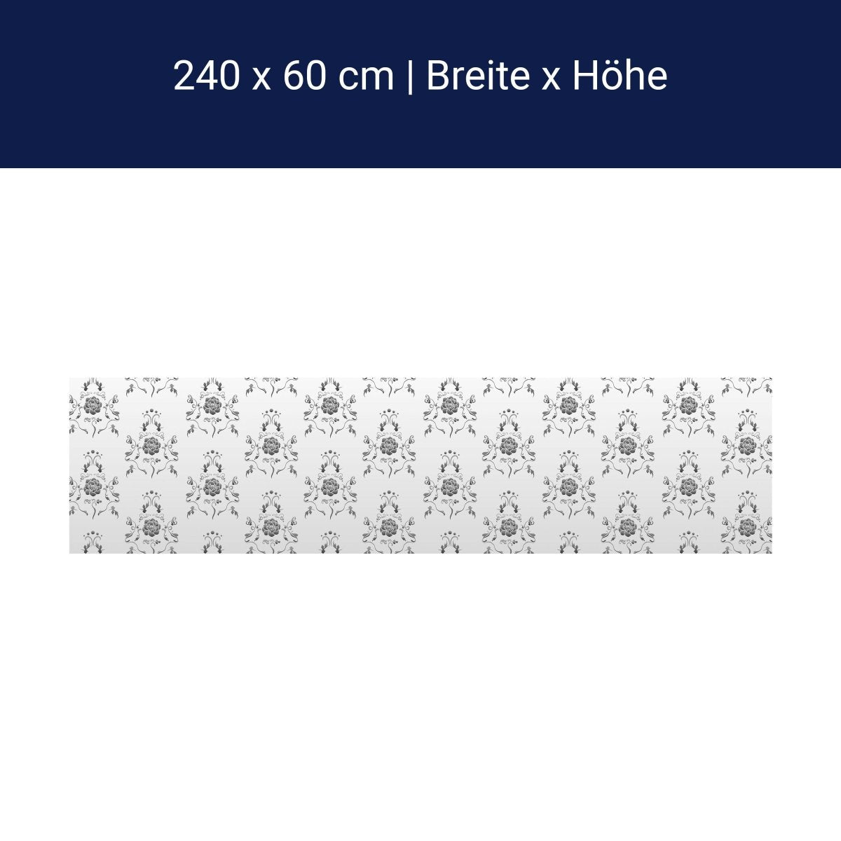 Küchenrückwand Barock Weissgrau Muster M0121 Küchenrückwand Barock Weissgrau Muster M0121