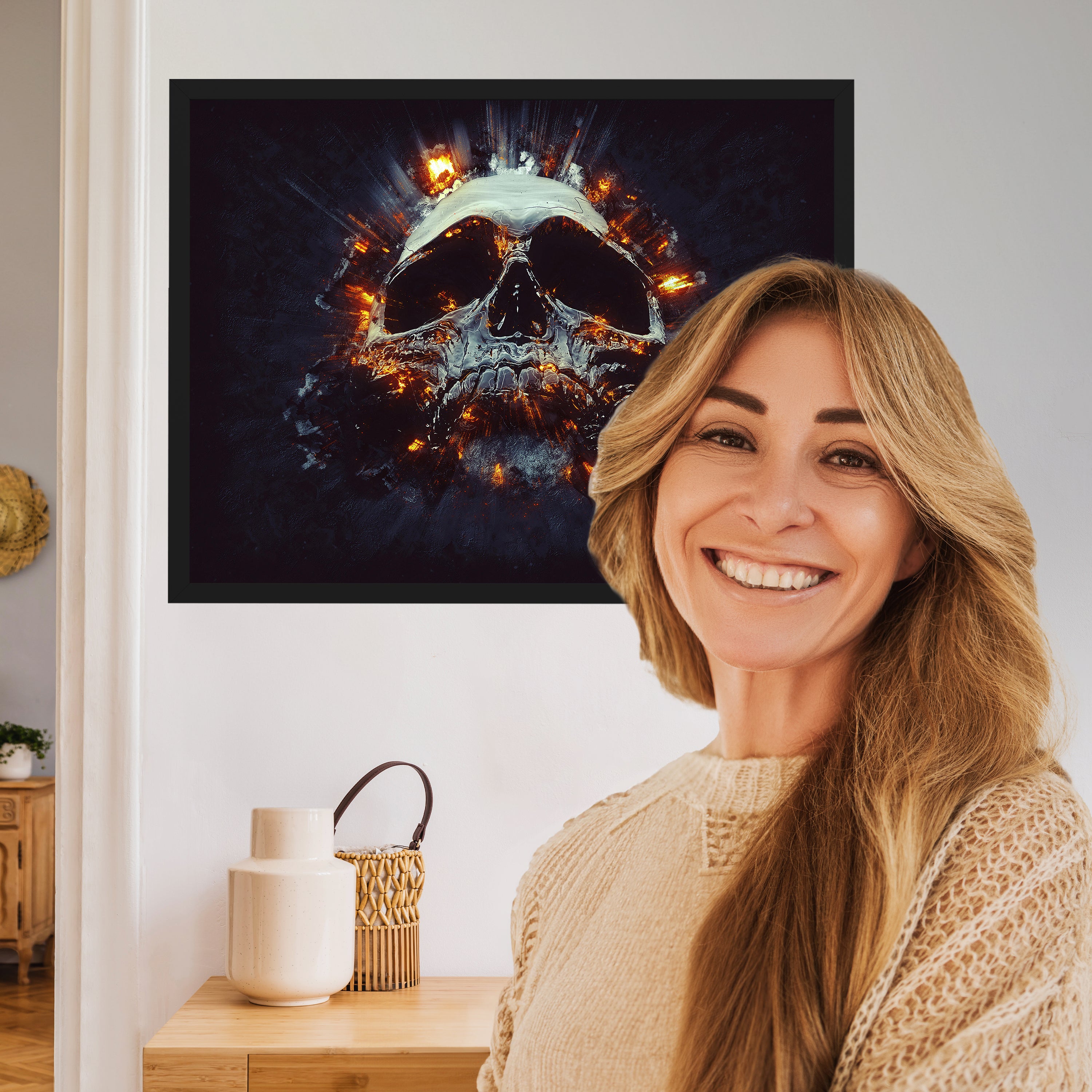 wandmotiv24 Poster, Poster - Totenkopf - M0121 - Bild 2 wandmotiv24 Poster, Poster - Totenkopf - M0121 - Bild 2