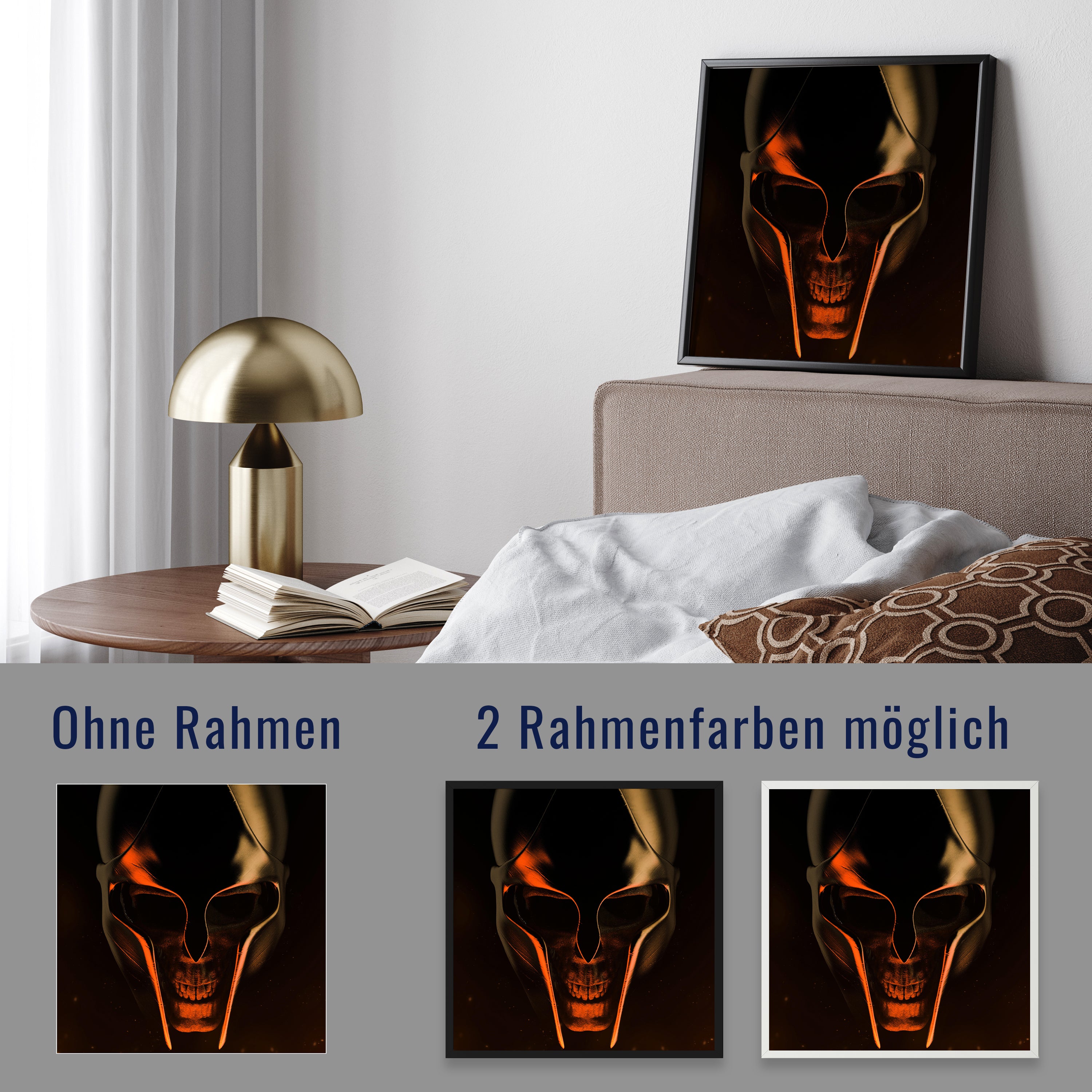 wandmotiv24 Poster, Poster - Totenkopf - M0123 - Bild 4 wandmotiv24 Poster, Poster - Totenkopf - M0123 - Bild 4