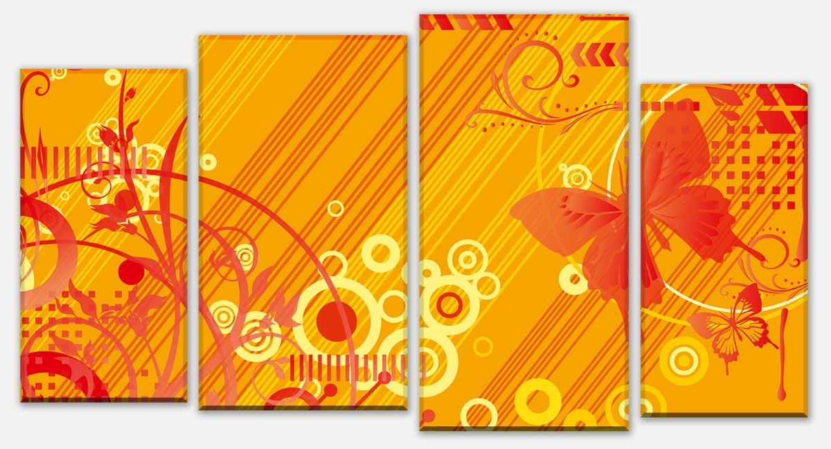 Leinwandbild Mehrteiler Hannah Blüten M0125 Leinwandbild Mehrteiler Hannah Blüten M0125