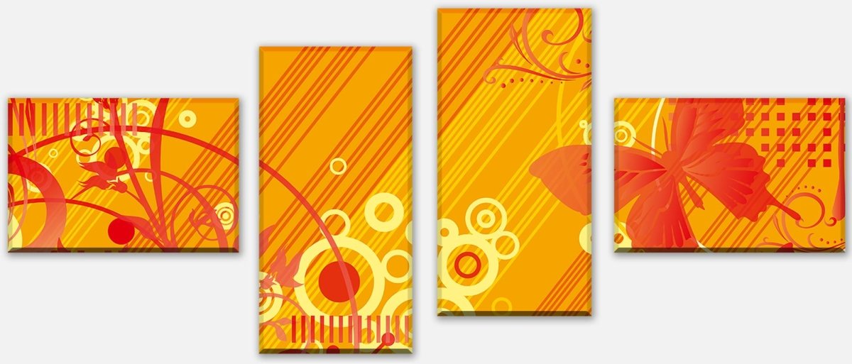 Leinwandbild Mehrteiler Hannah Blüten M0125 Leinwandbild Mehrteiler Hannah Blüten M0125