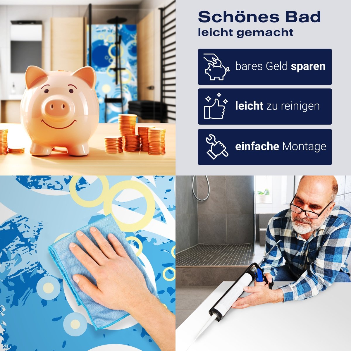 Duschwand Irene Blüten M0126 entdecken - Bild 7 Duschwand Irene Blüten M0126 entdecken - Bild 7