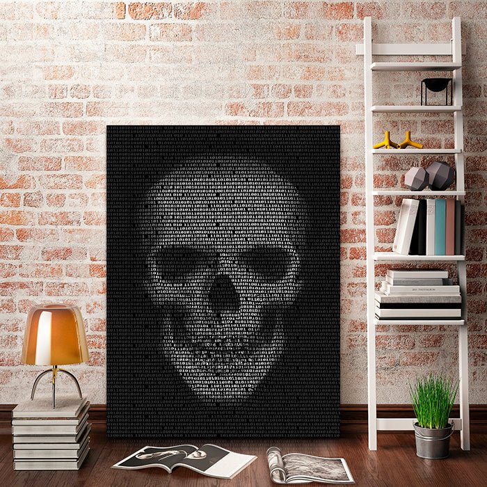 Acrylbild Acrylbild Totenkopf, Hochformat M0127 M0127 - Bild 2 Acrylbild Acrylbild Totenkopf, Hochformat M0127 M0127 - Bild 2