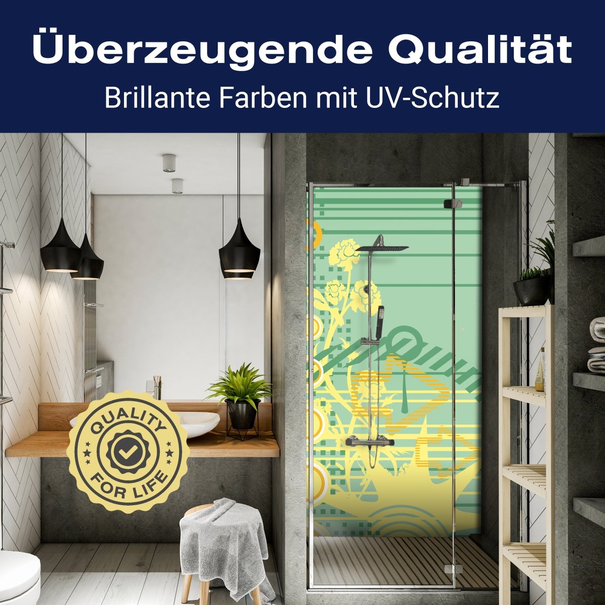 Duschwand Leah Blüten M0127 entdecken - Bild 2 Duschwand Leah Blüten M0127 entdecken - Bild 2