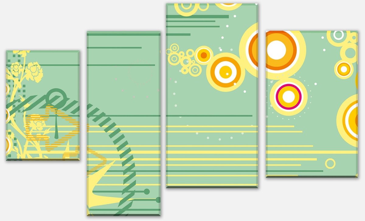 Leinwandbild Mehrteiler Leah Blüten M0127 Leinwandbild Mehrteiler Leah Blüten M0127