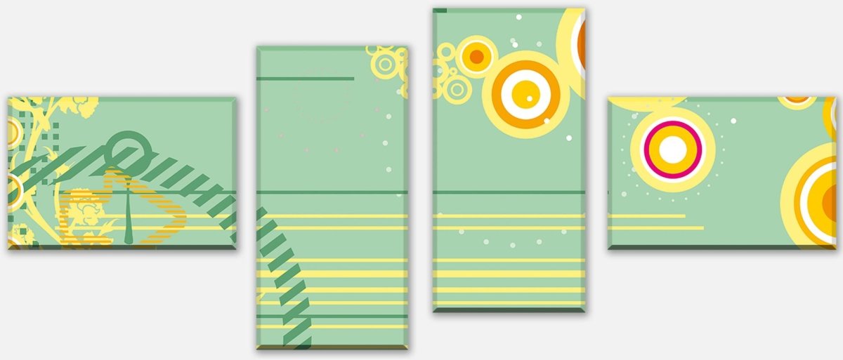 Leinwandbild Mehrteiler Leah Blüten M0127 Leinwandbild Mehrteiler Leah Blüten M0127