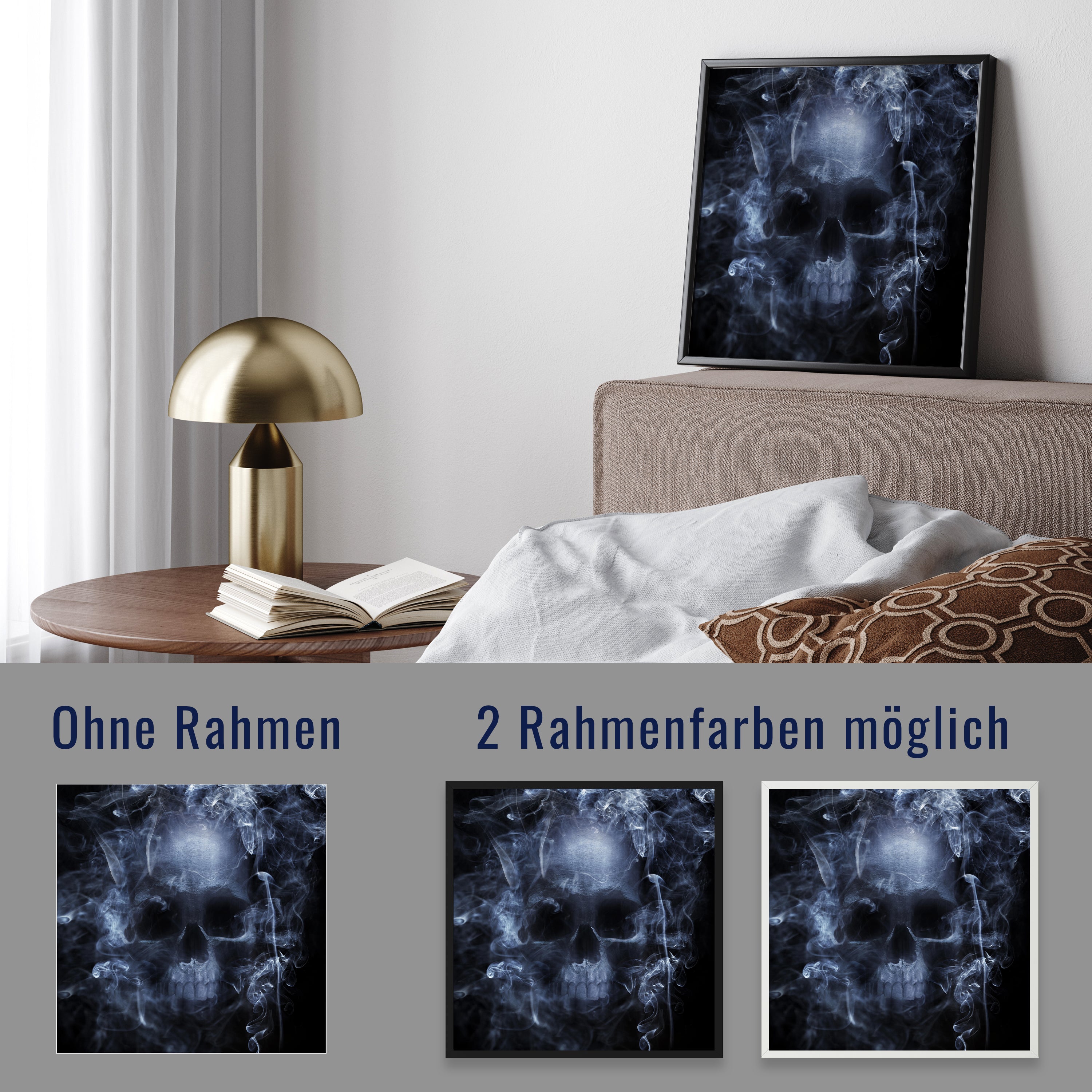 wandmotiv24 Poster, Poster - Totenkopf - M0128 - Bild 4 wandmotiv24 Poster, Poster - Totenkopf - M0128 - Bild 4