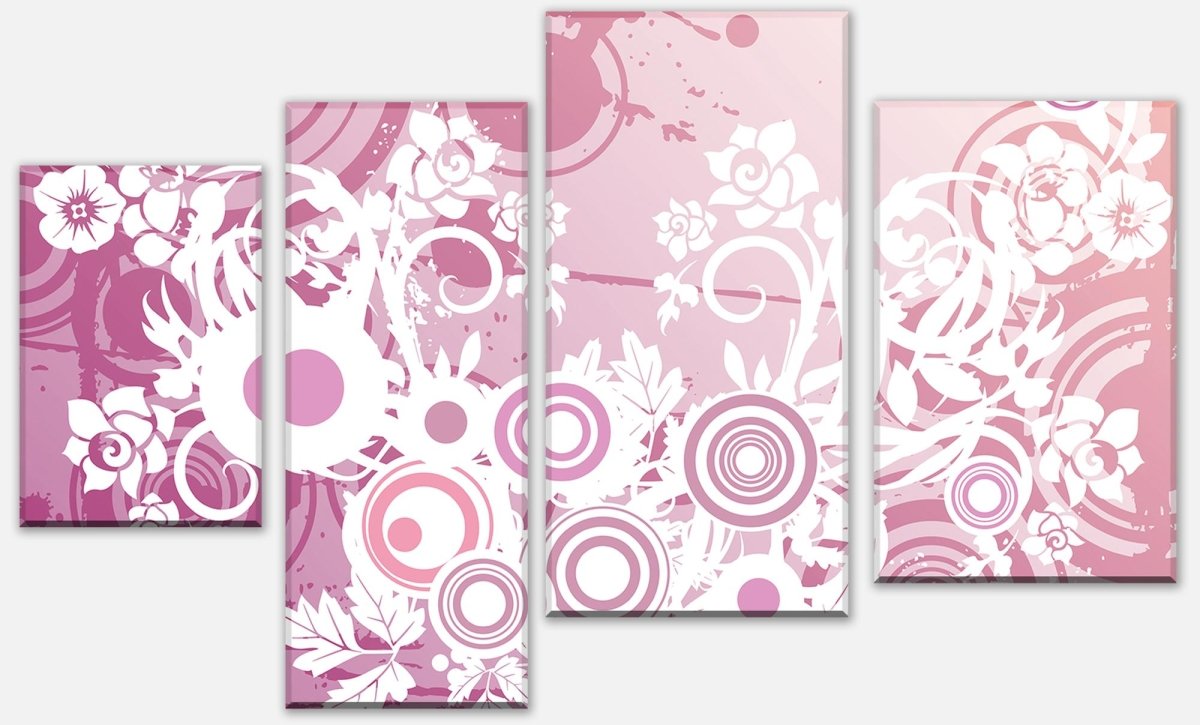 Leinwandbild Mehrteiler Yvonne Blüten M0131 Leinwandbild Mehrteiler Yvonne Blüten M0131