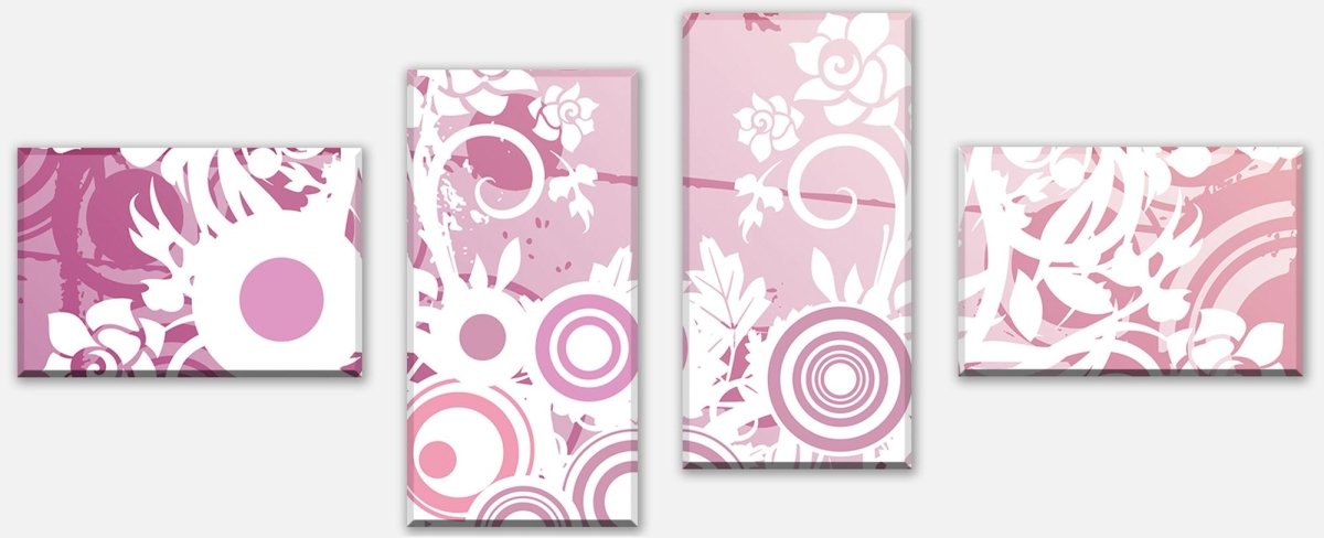 Leinwandbild Mehrteiler Yvonne Blüten M0131 Leinwandbild Mehrteiler Yvonne Blüten M0131