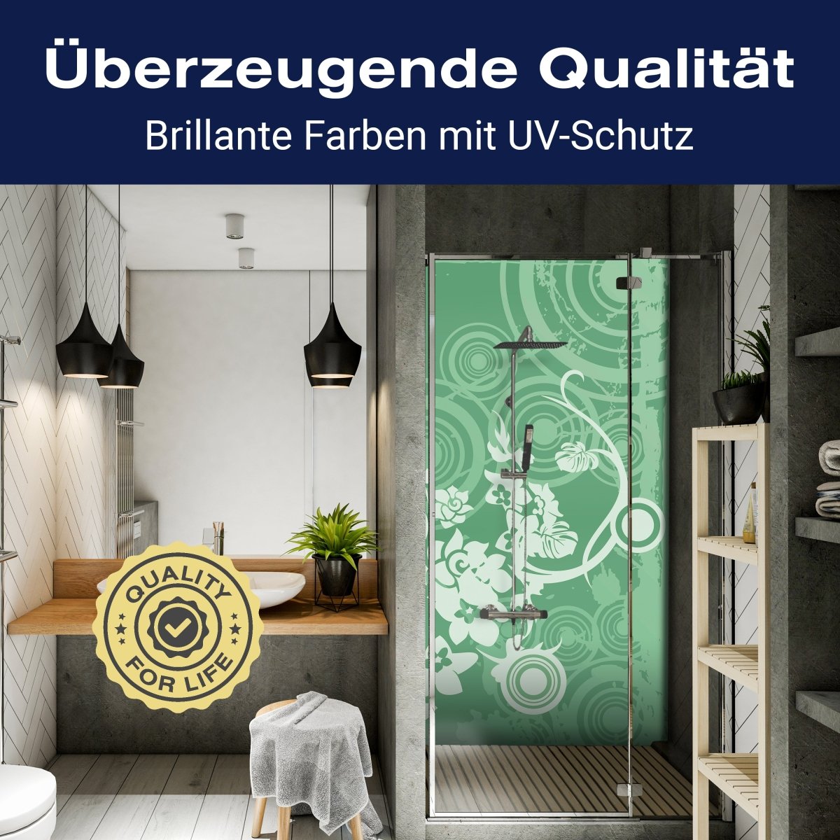 Duschwand Tina Floral M0132 entdecken - Bild 2 Duschwand Tina Floral M0132 entdecken - Bild 2