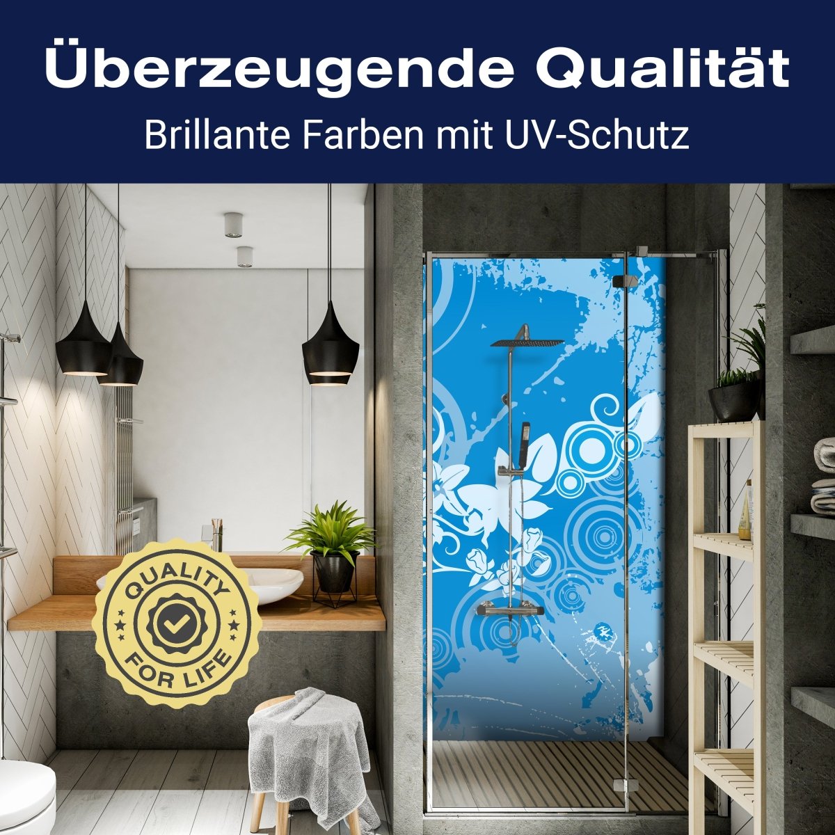 Duschwand Romy Floral M0133 entdecken - Bild 2 Duschwand Romy Floral M0133 entdecken - Bild 2