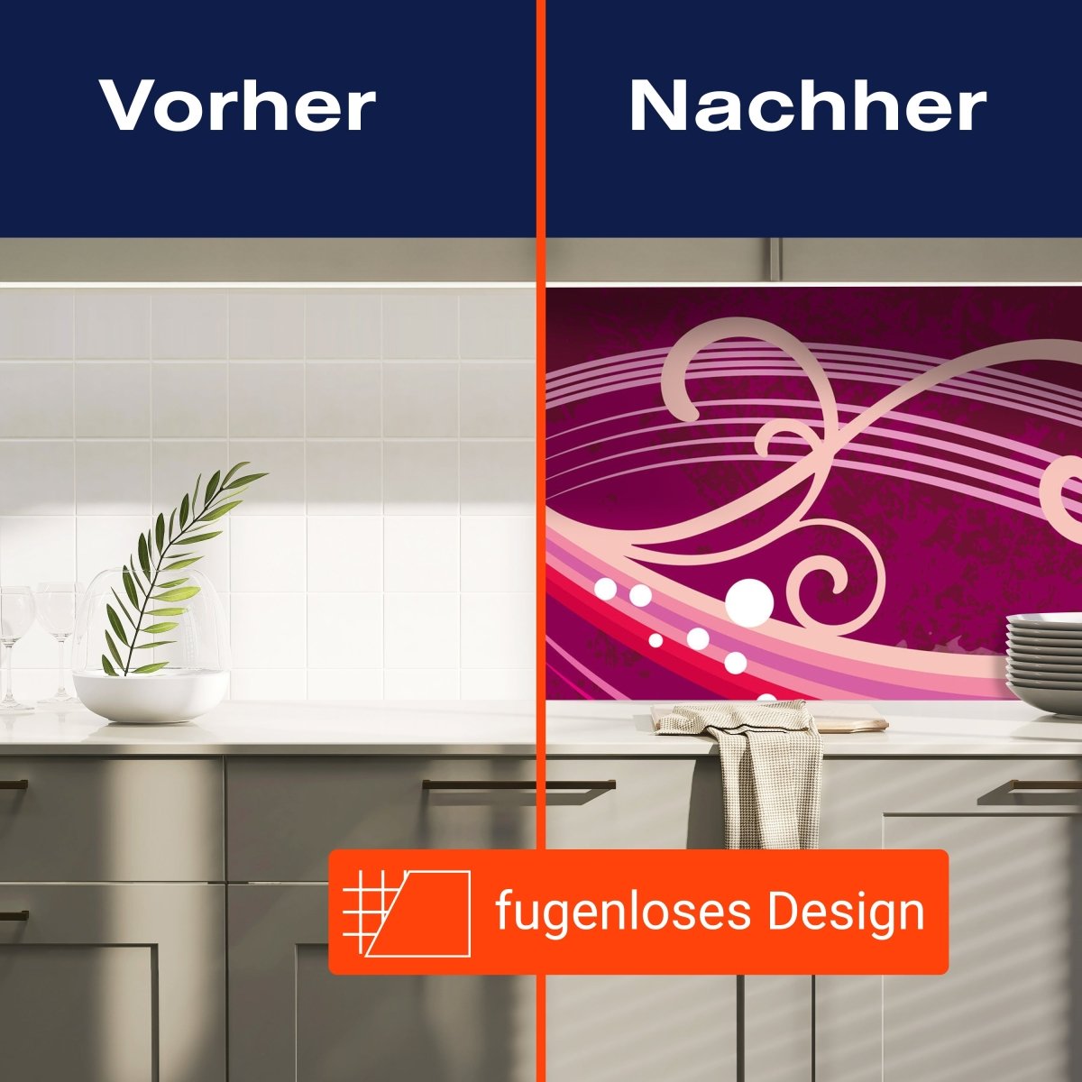 Küchenrückwand Greta Floral M0138 entdecken - Bild 9 Küchenrückwand Greta Floral M0138 entdecken - Bild 9