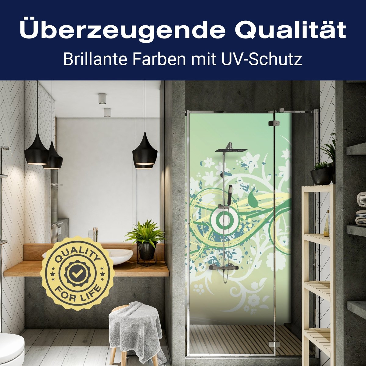 Duschwand Claudia Floral M0140 entdecken - Bild 2 Duschwand Claudia Floral M0140 entdecken - Bild 2