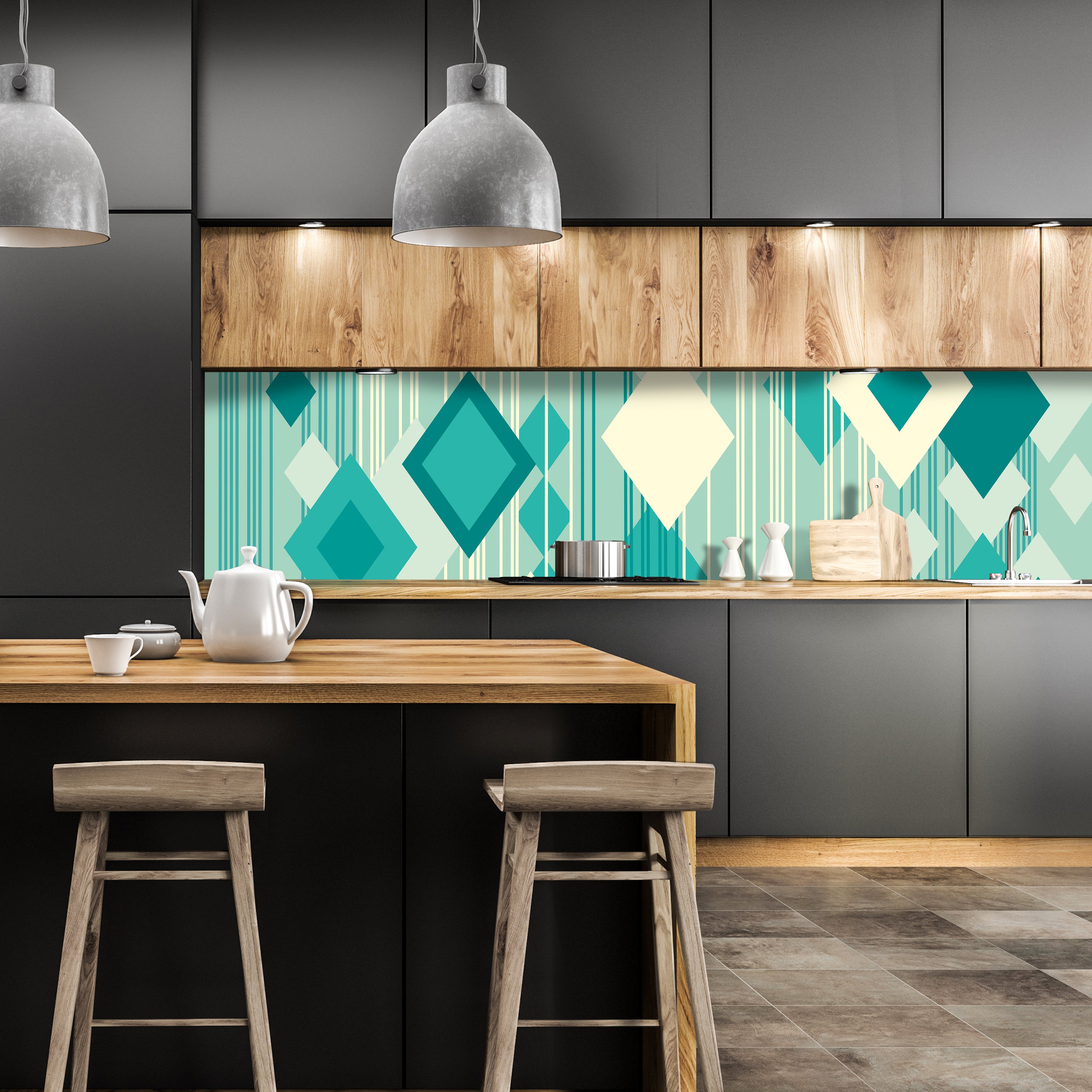 Küchenrückwand Simone Muster M0143 entdecken - Bild 1 Küchenrückwand Simone Muster M0143 entdecken - Bild 1