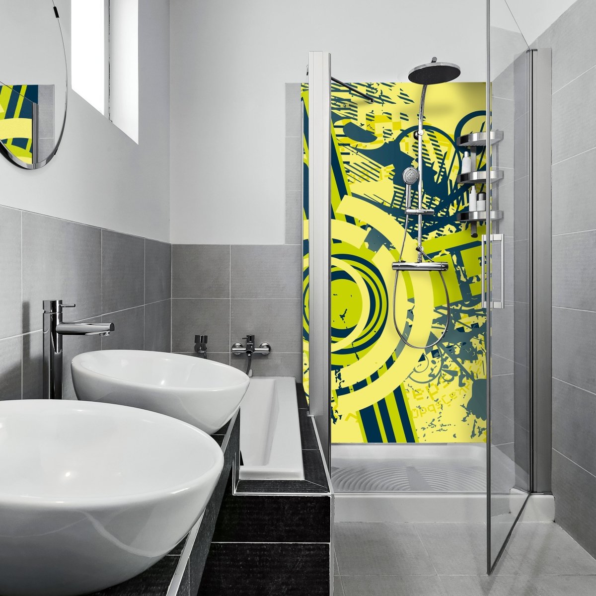 Duschwand Max Muster M0151 entdecken - Bild 1 Duschwand Max Muster M0151 entdecken - Bild 1