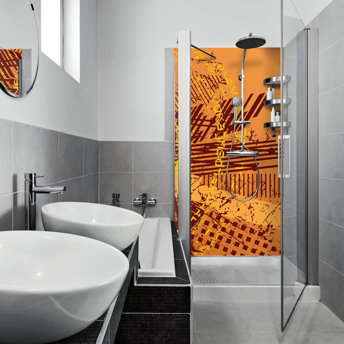 Duschwand Alex Muster M0152 entdecken - Bild 1 Duschwand Alex Muster M0152 entdecken - Bild 1