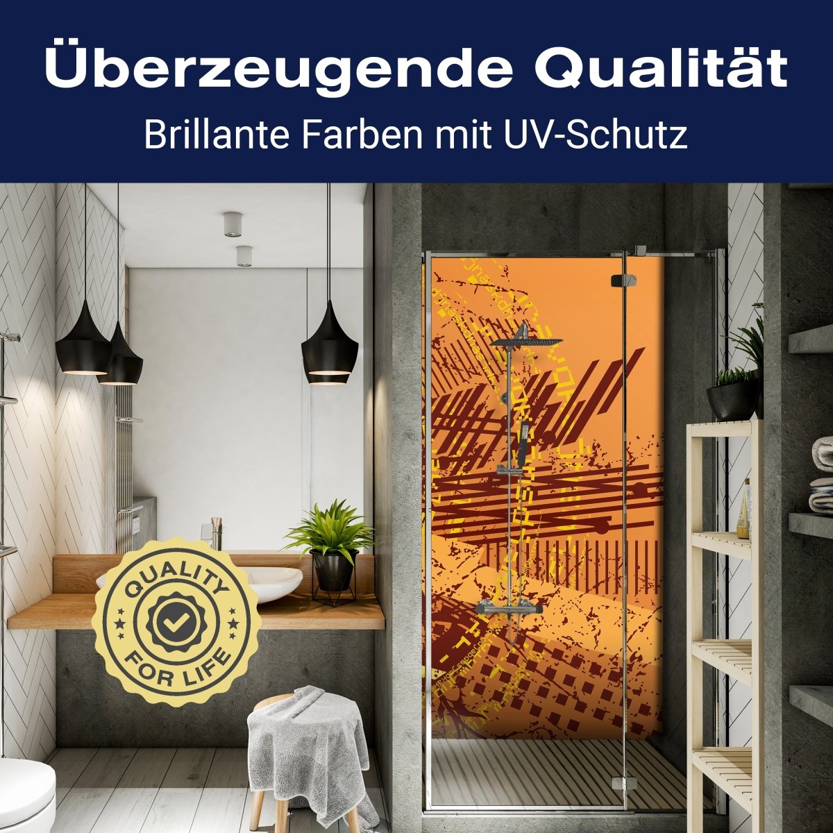 Duschwand Alex Muster M0152 entdecken - Bild 2 Duschwand Alex Muster M0152 entdecken - Bild 2