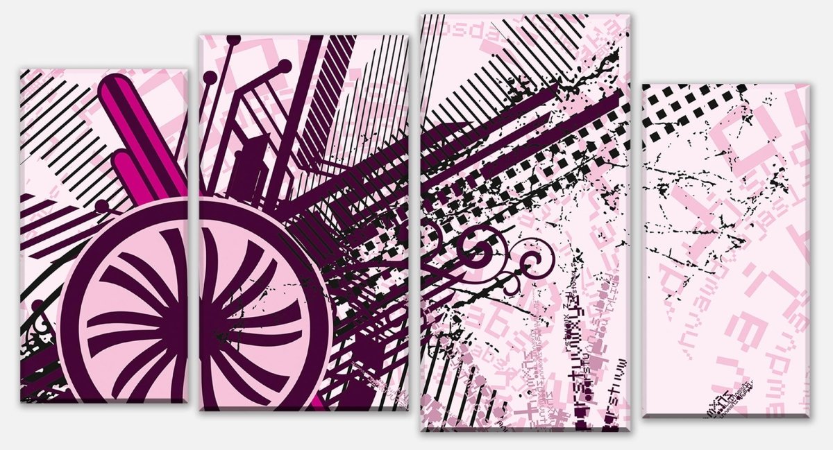 Leinwandbild Mehrteiler Roxy Muster M0155 Leinwandbild Mehrteiler Roxy Muster M0155