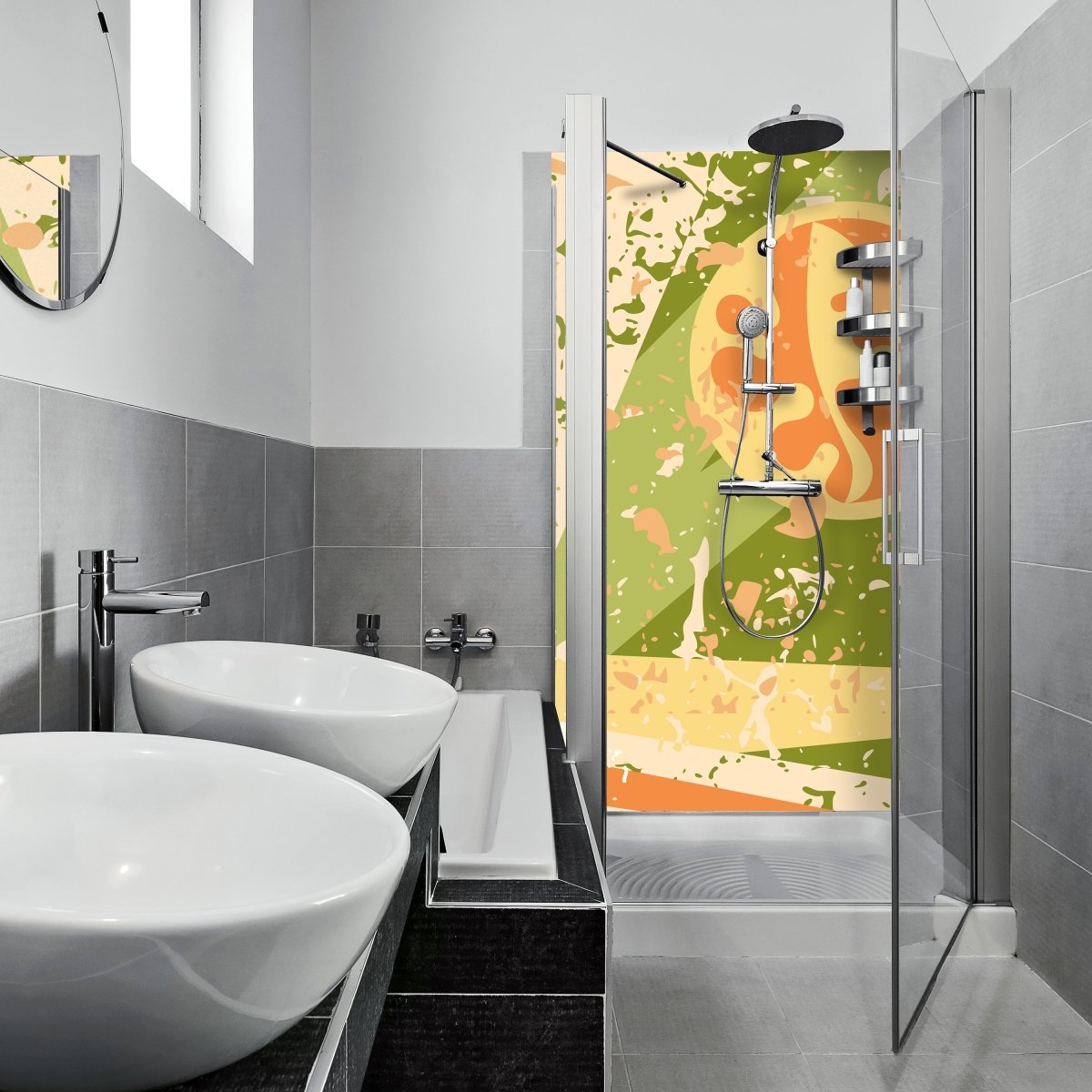 Duschwand Danilo Muster M0156 entdecken - Bild 1 Duschwand Danilo Muster M0156 entdecken - Bild 1