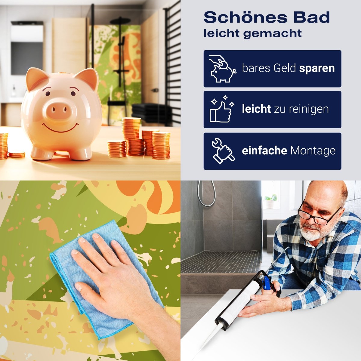 Duschwand Danilo Muster M0156 entdecken - Bild 7 Duschwand Danilo Muster M0156 entdecken - Bild 7